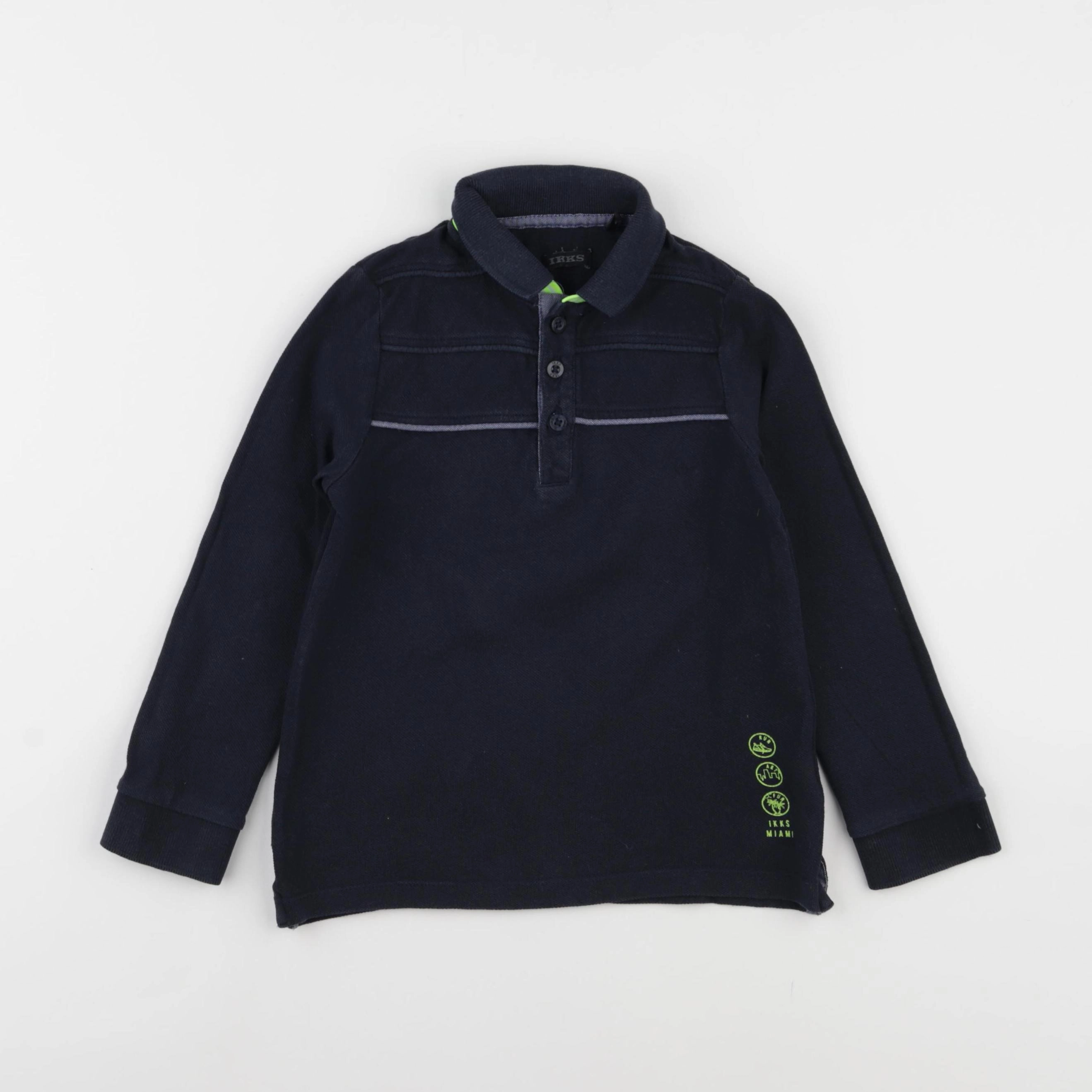 IKKS - polo imprimé au dos bleu - 3 ans