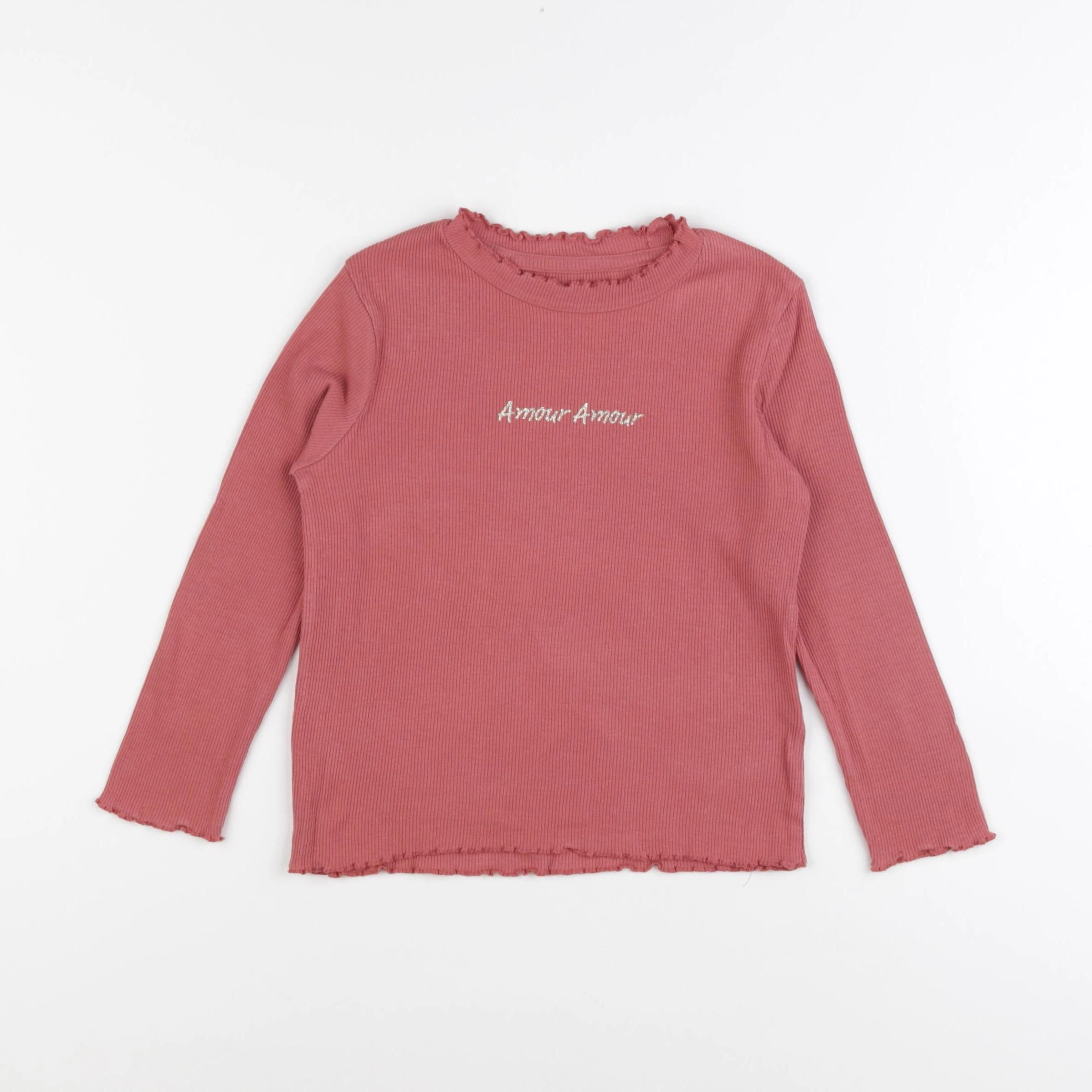 Vertbaudet - tee-shirt rouge - 5 ans
