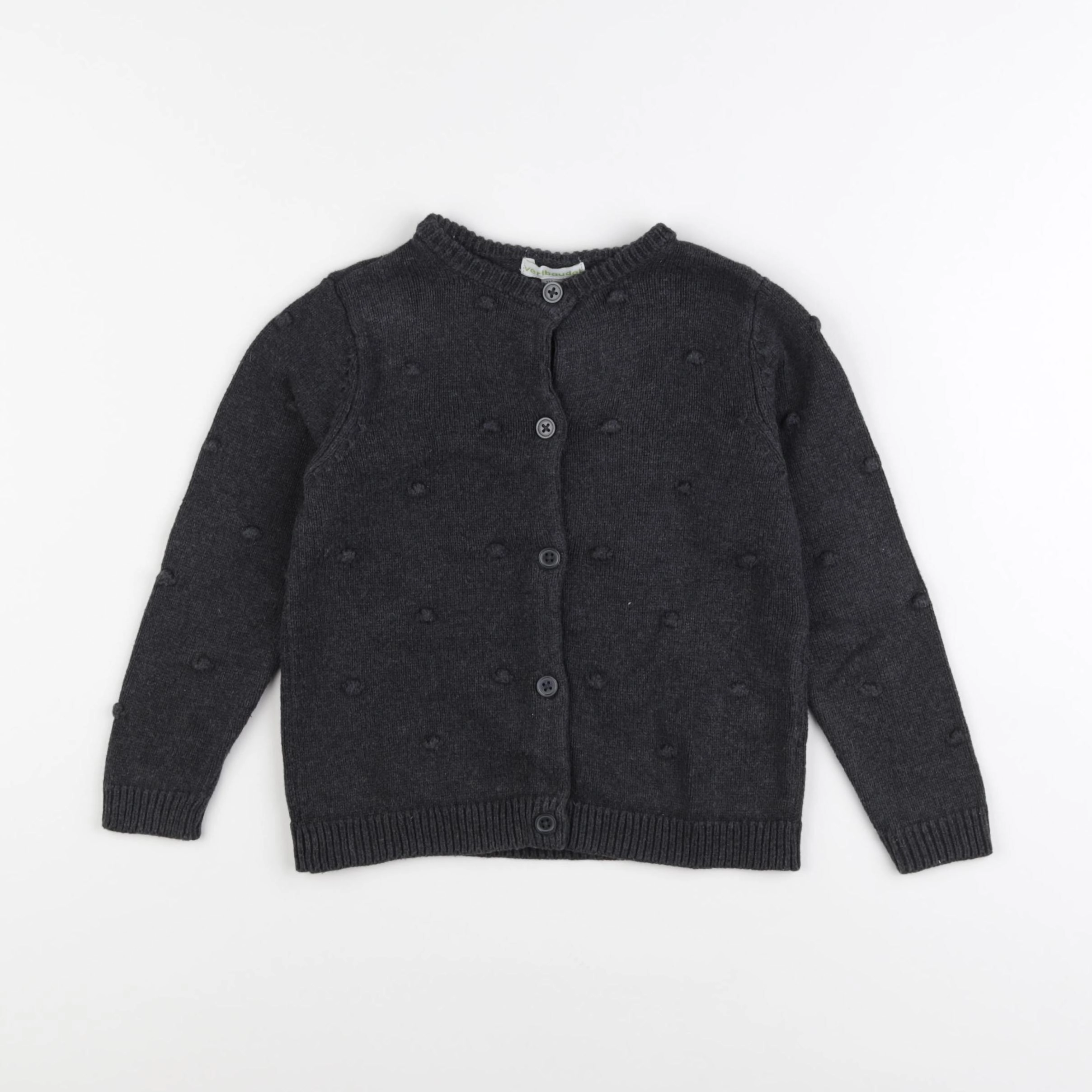 Vertbaudet - gilet gris - 5 ans