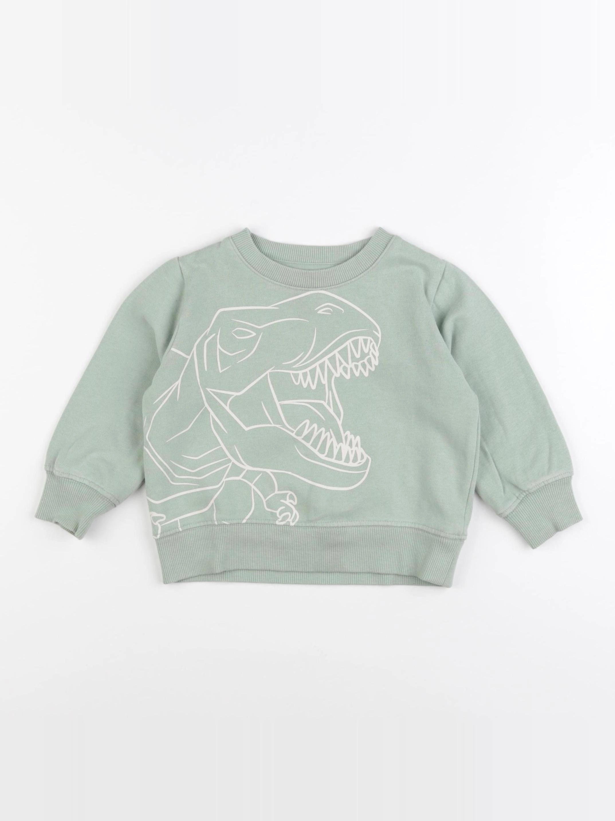 Vertbaudet - sweat vert - 2 ans