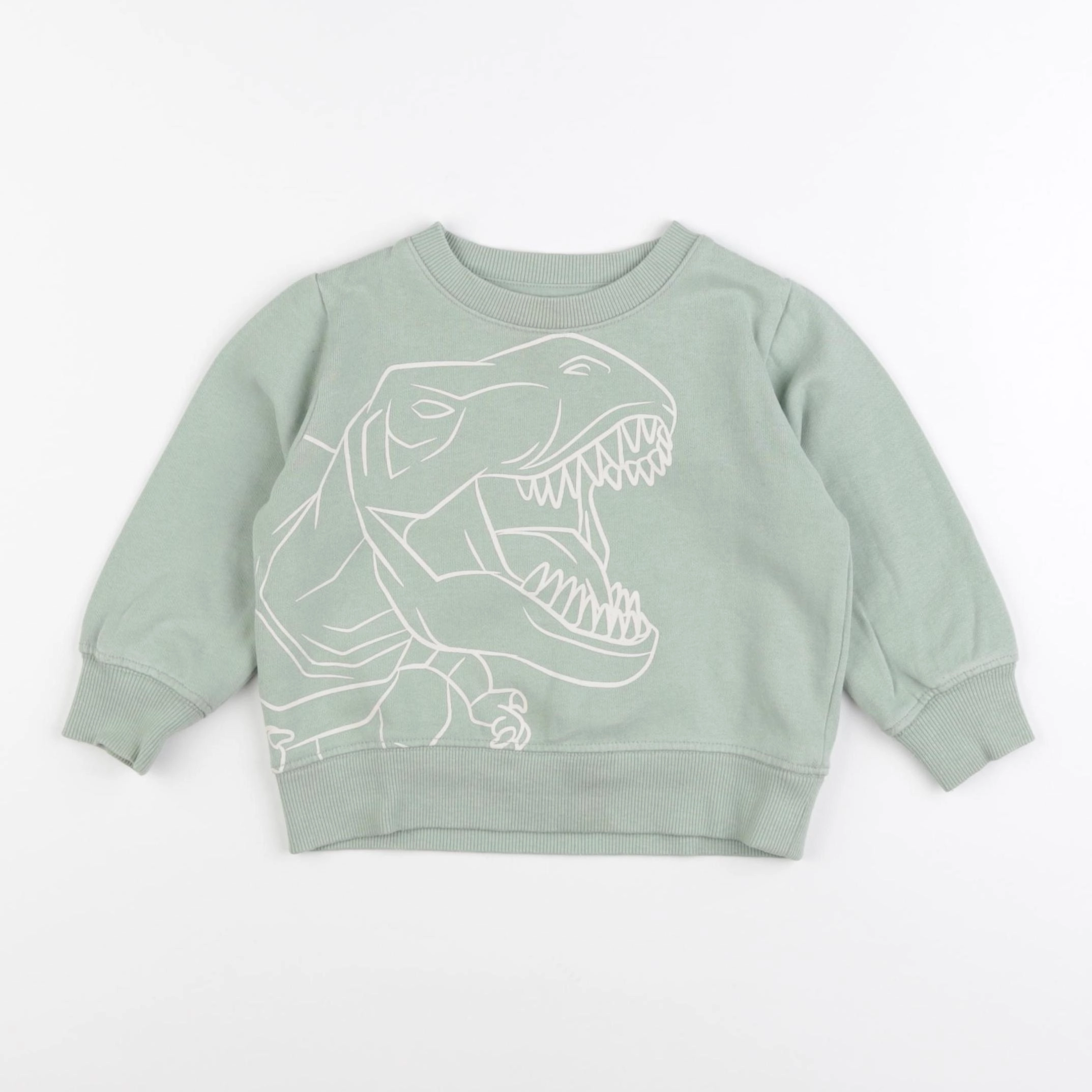 Vertbaudet - sweat vert - 2 ans