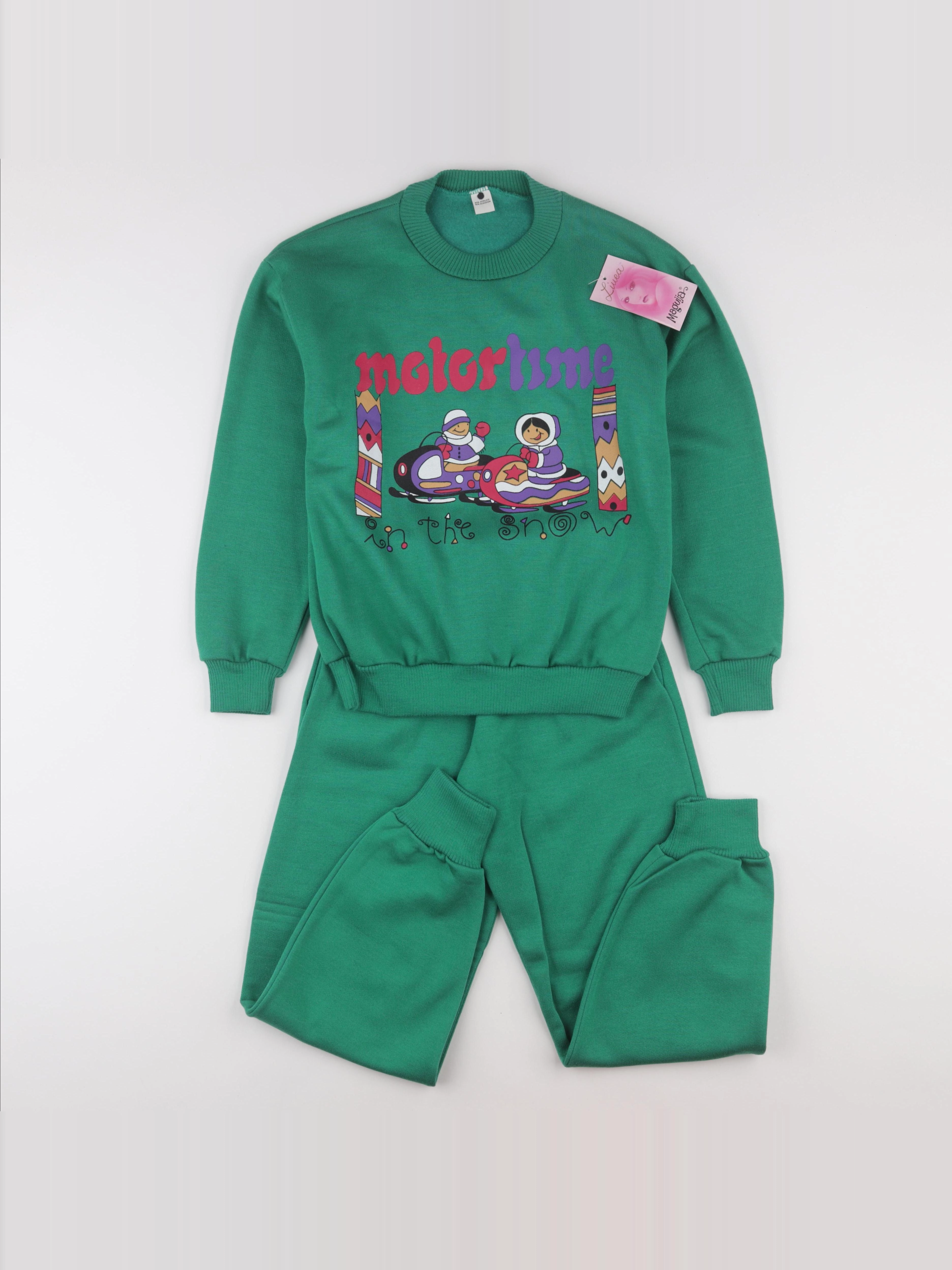 Vintage - ensemble vert - 8 ans