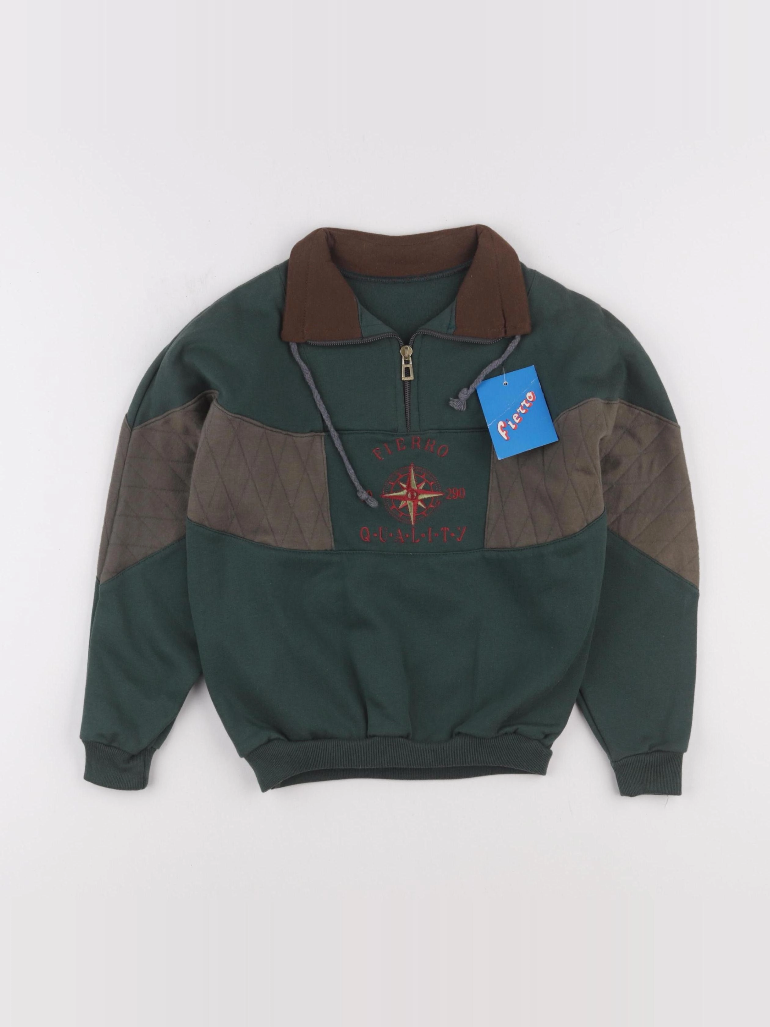 Vintage - sweat vert - 6 ans