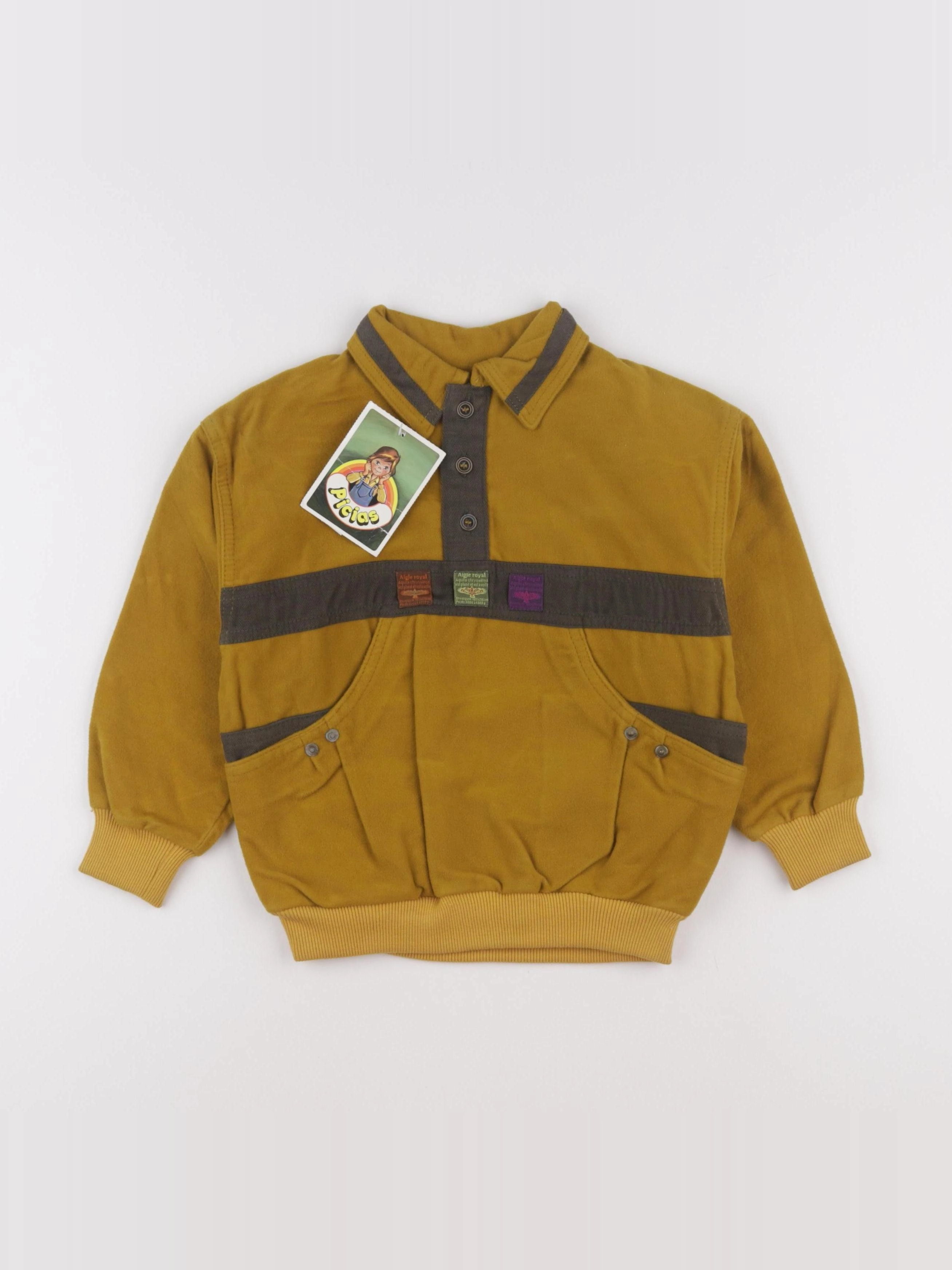 Vintage - polo jaune - 4 ans