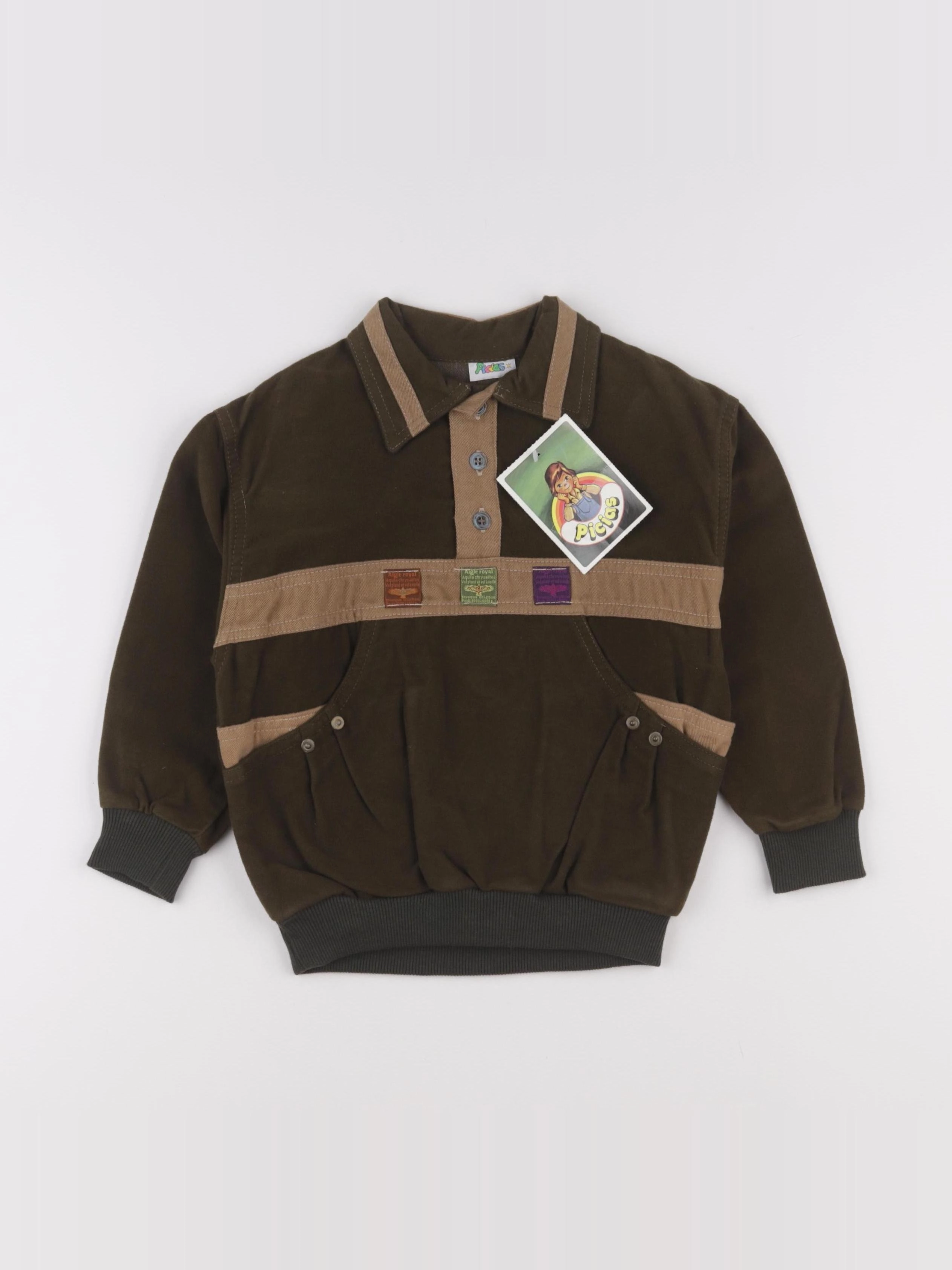 Vintage - polo vert - 4 ans