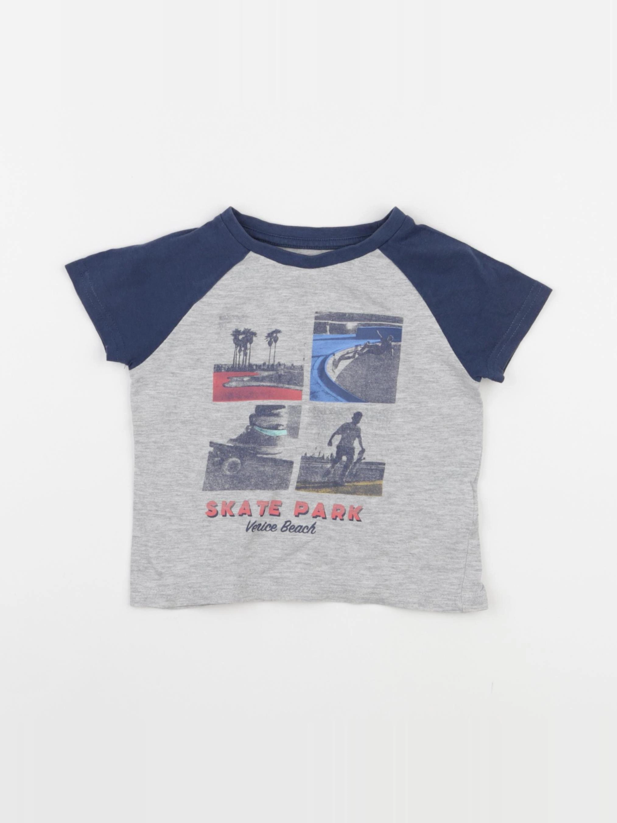 Vertbaudet - tee-shirt gris - 2 ans