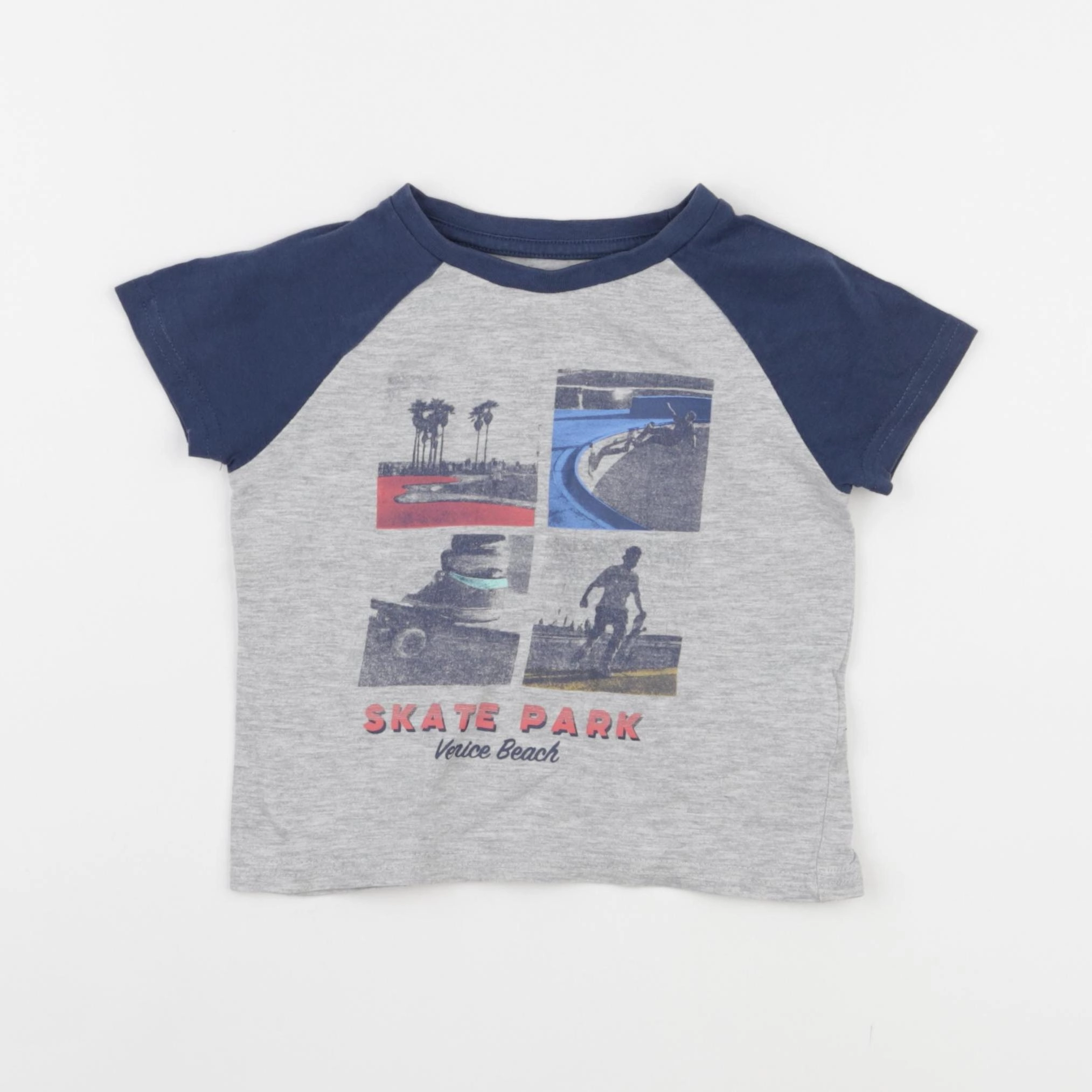 Vertbaudet - tee-shirt gris - 2 ans