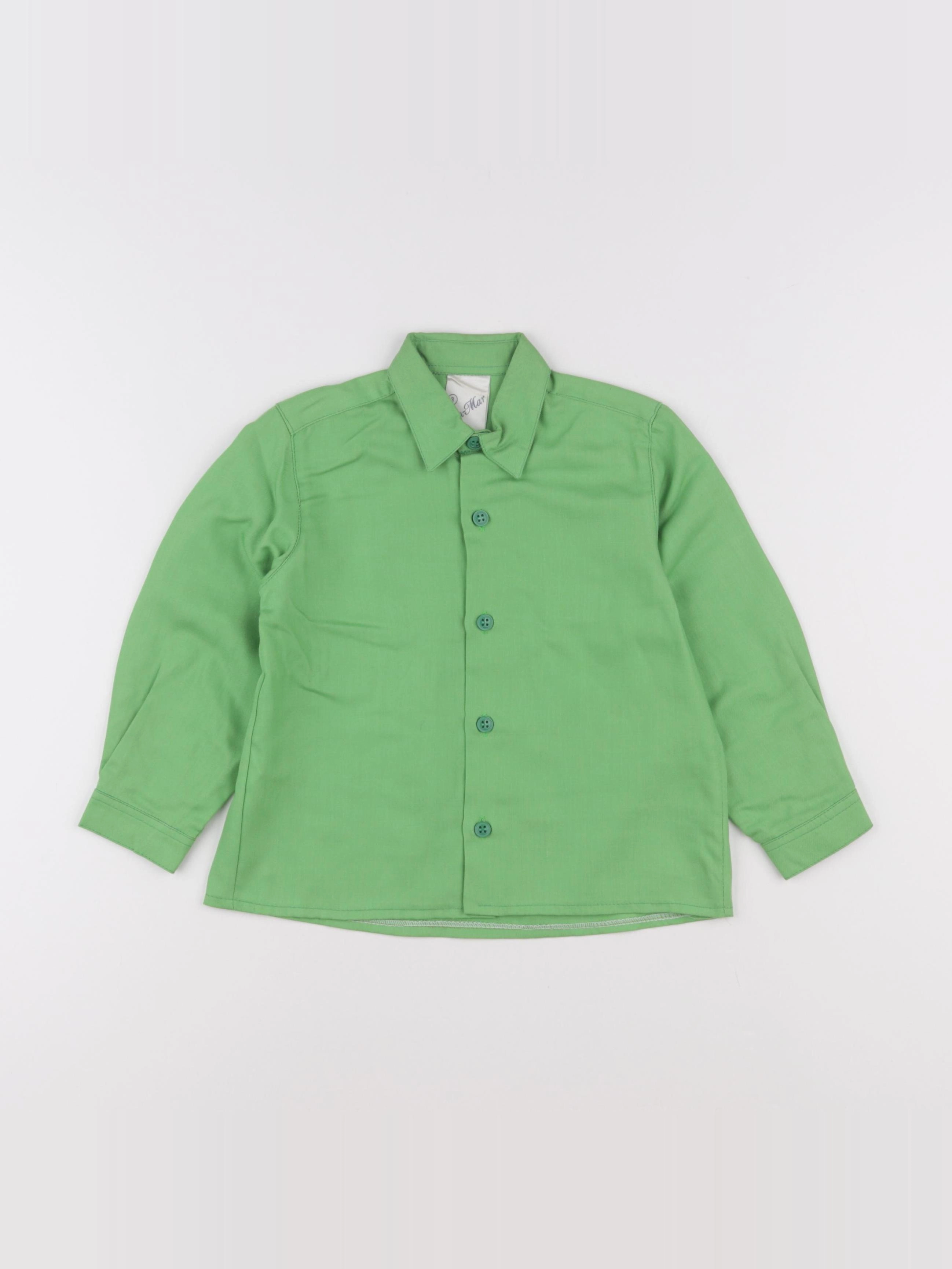 Vintage - chemise vert - 3 ans