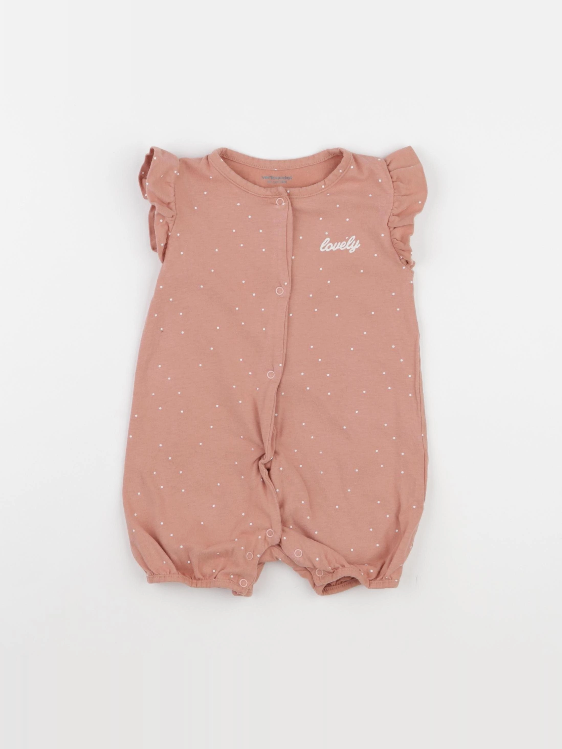 Vertbaudet - pyjama coton rose - 18 mois