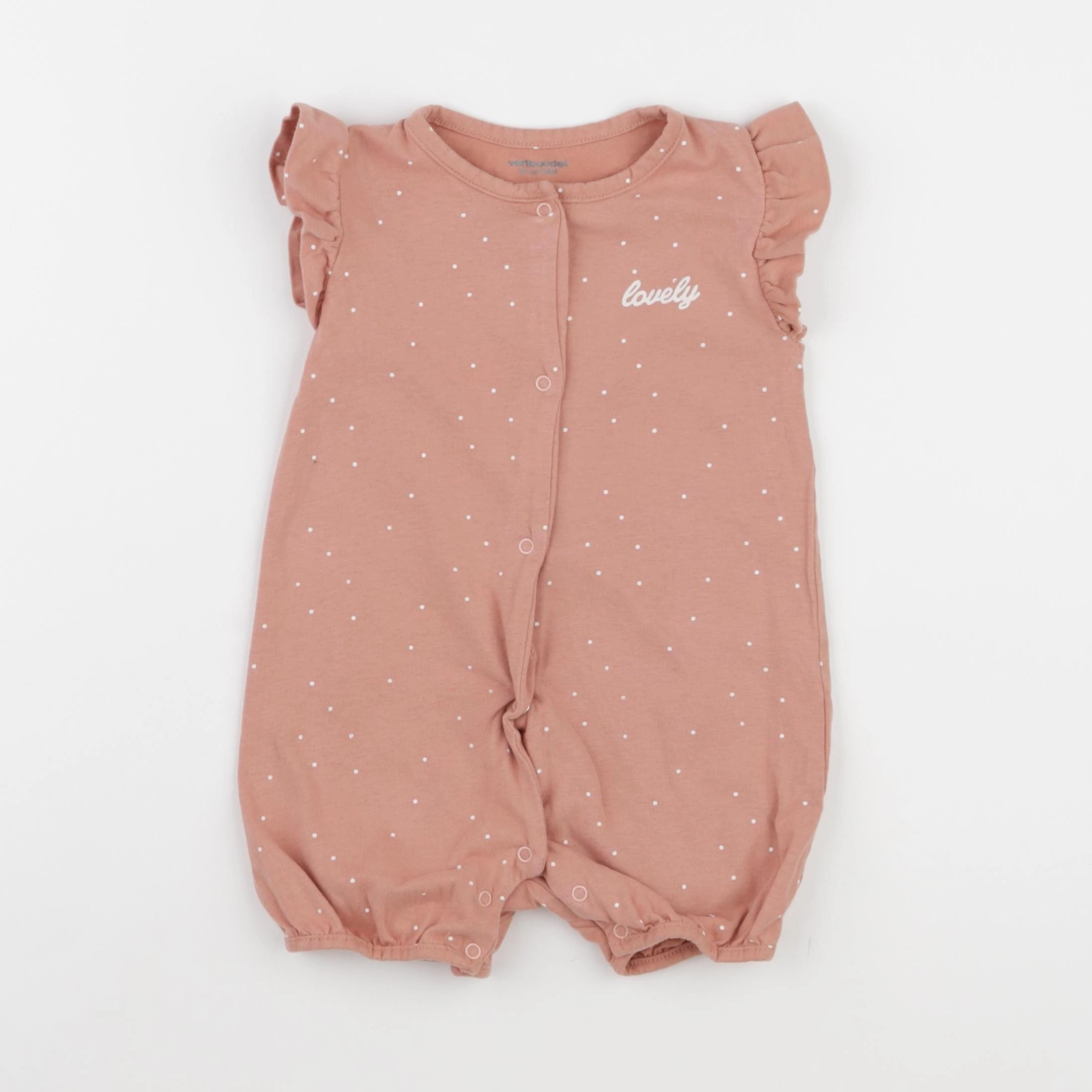 Vertbaudet - pyjama coton rose - 18 mois
