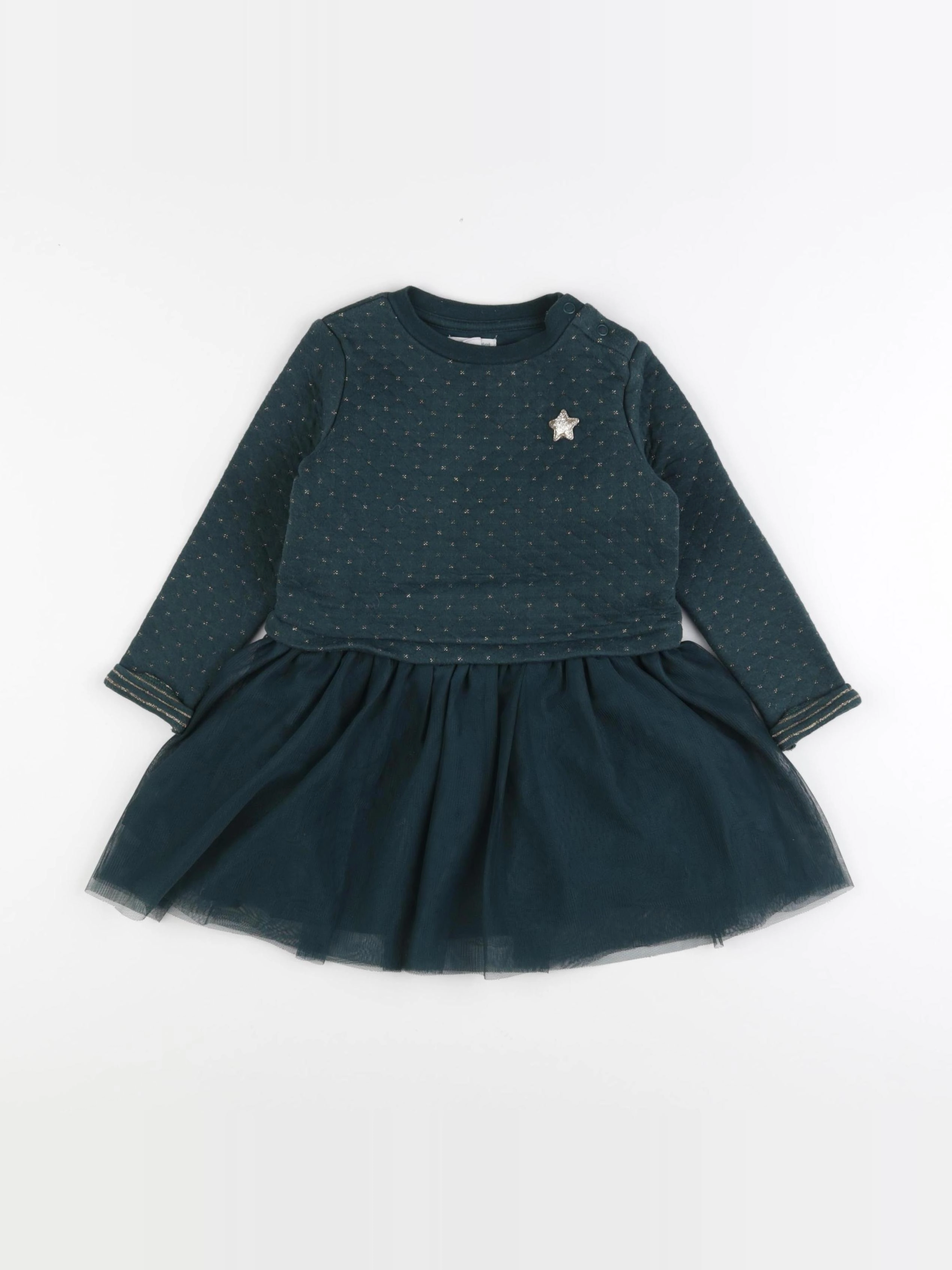 Vertbaudet - robe vert - 3 ans