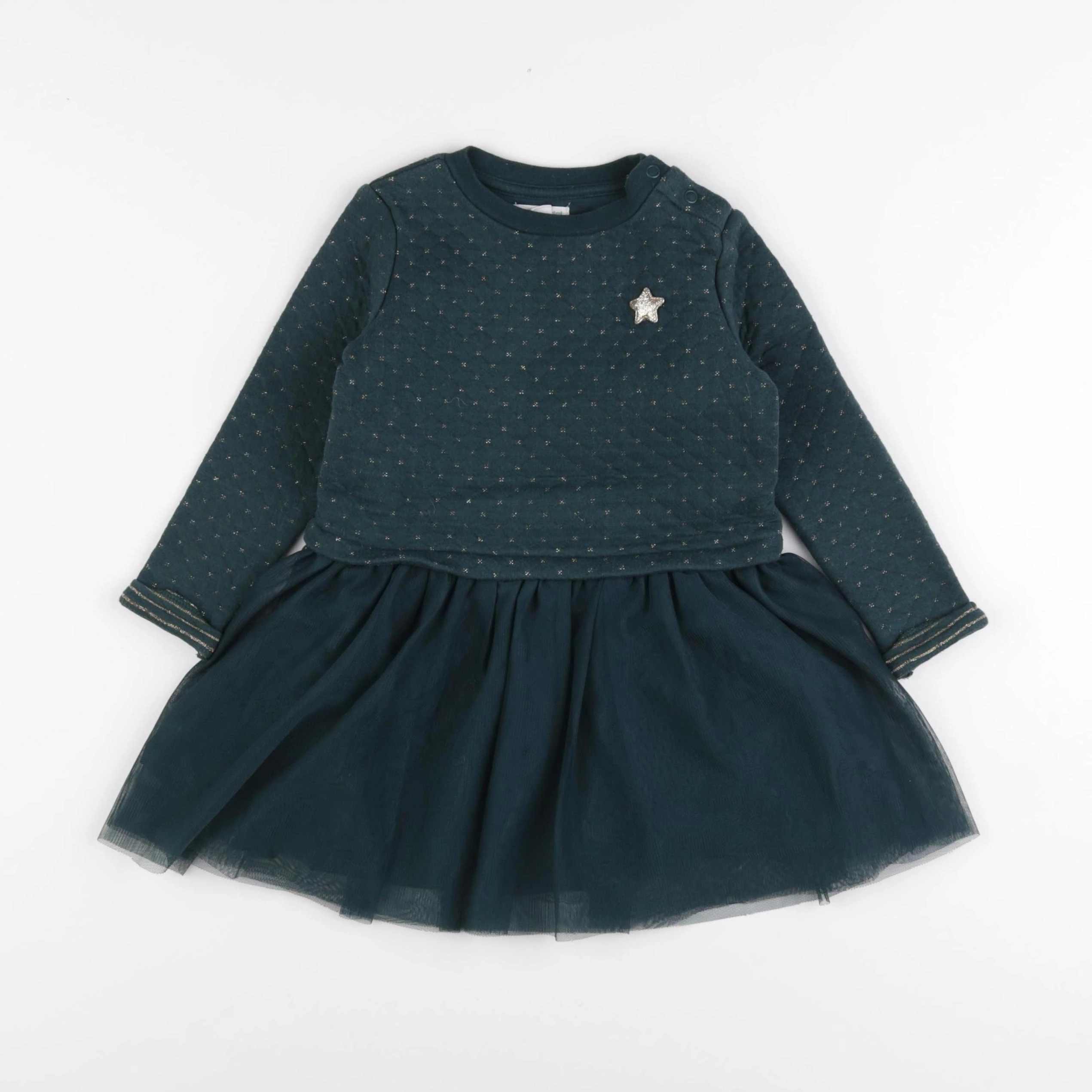 Vertbaudet - robe vert - 3 ans