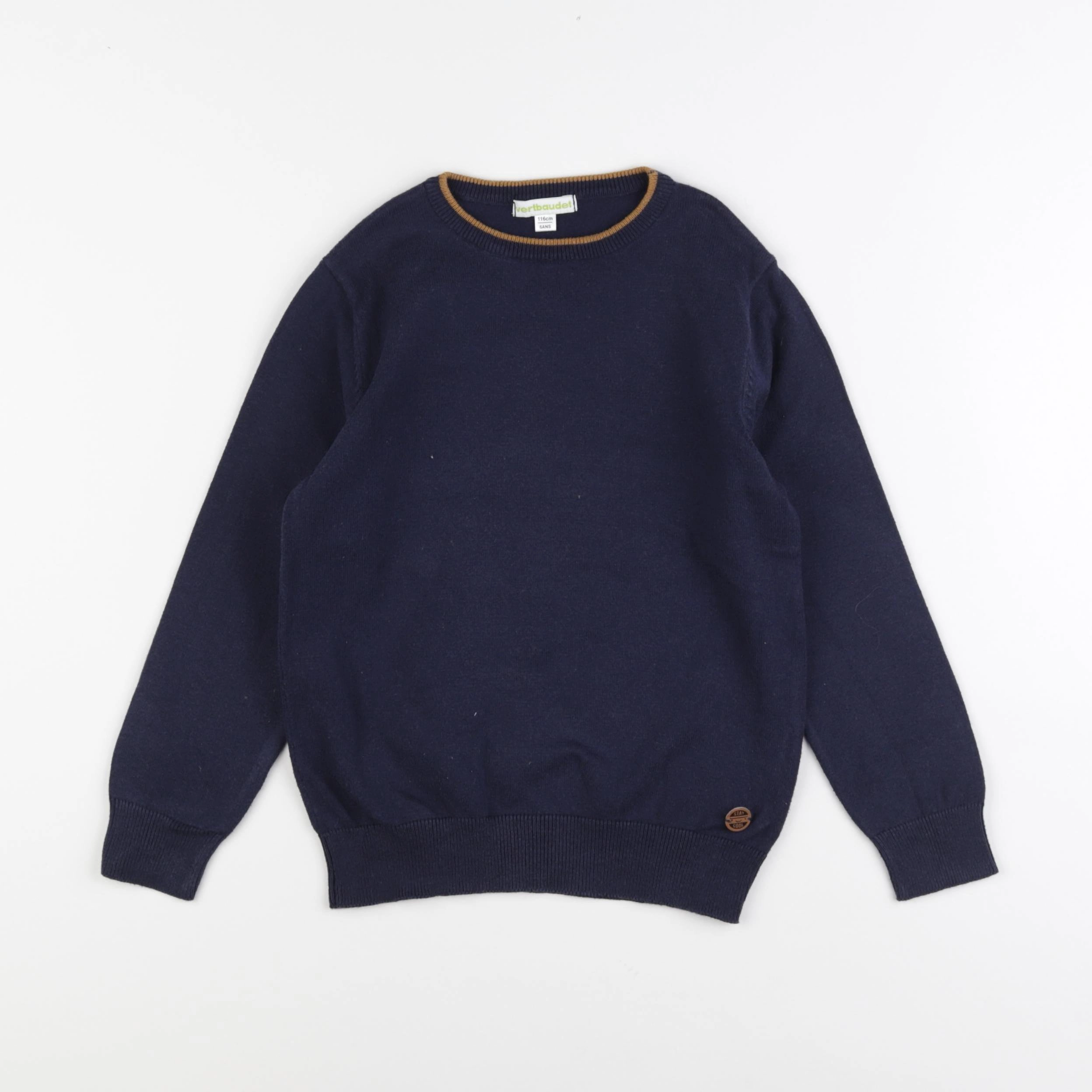 Vertbaudet - pull bleu - 6 ans