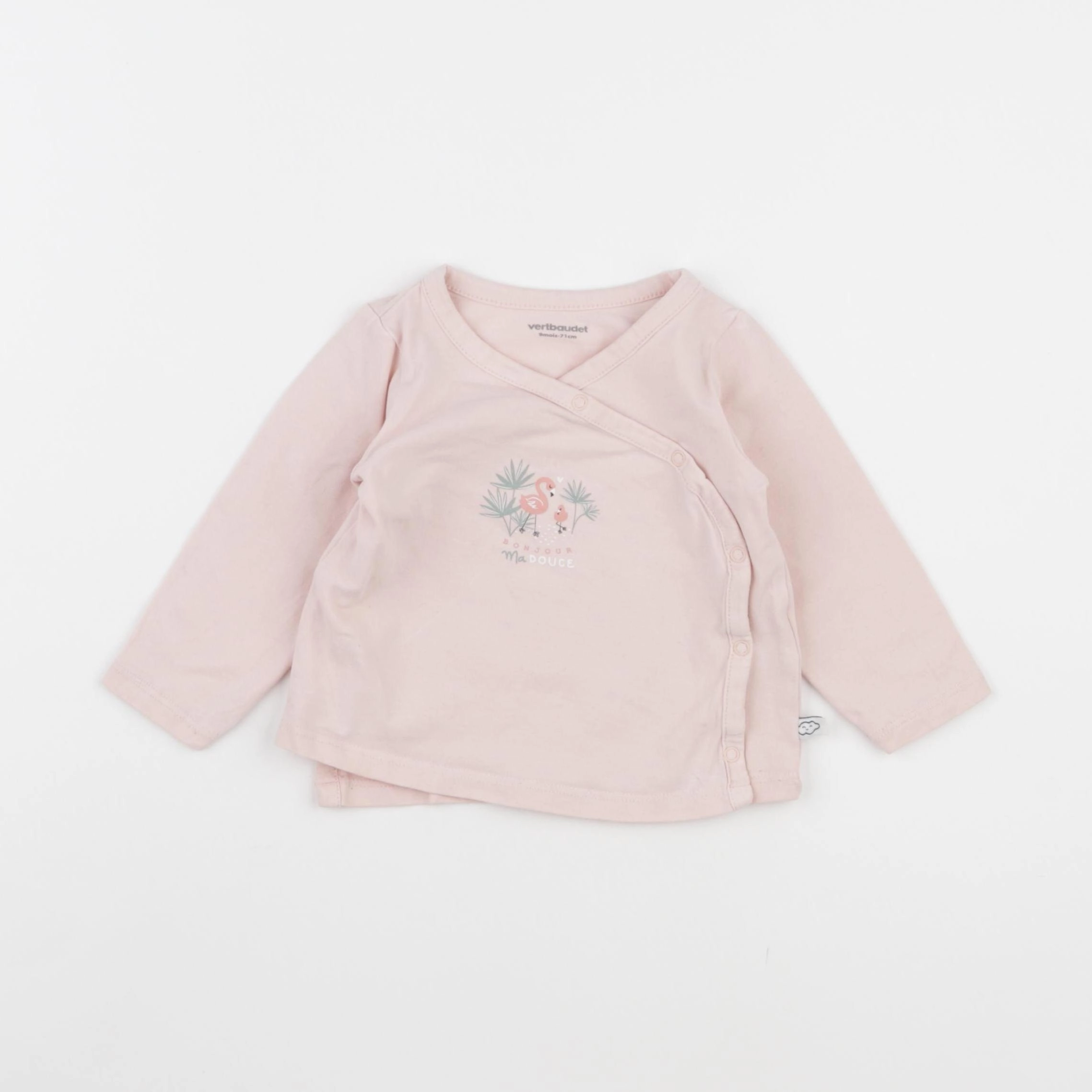 Vertbaudet - tee-shirt rose - 9 mois
