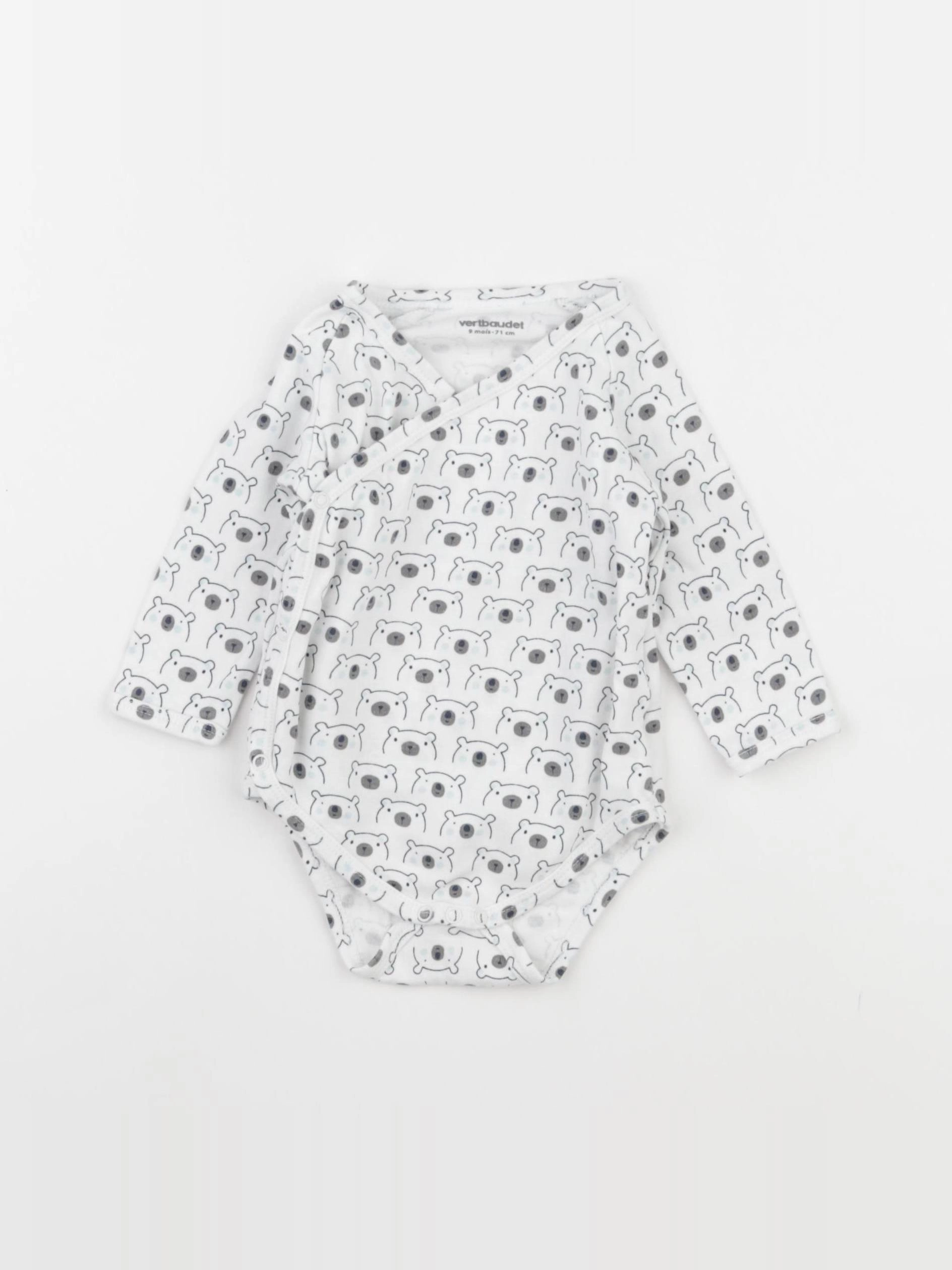 Vertbaudet - body blanc - 9 mois