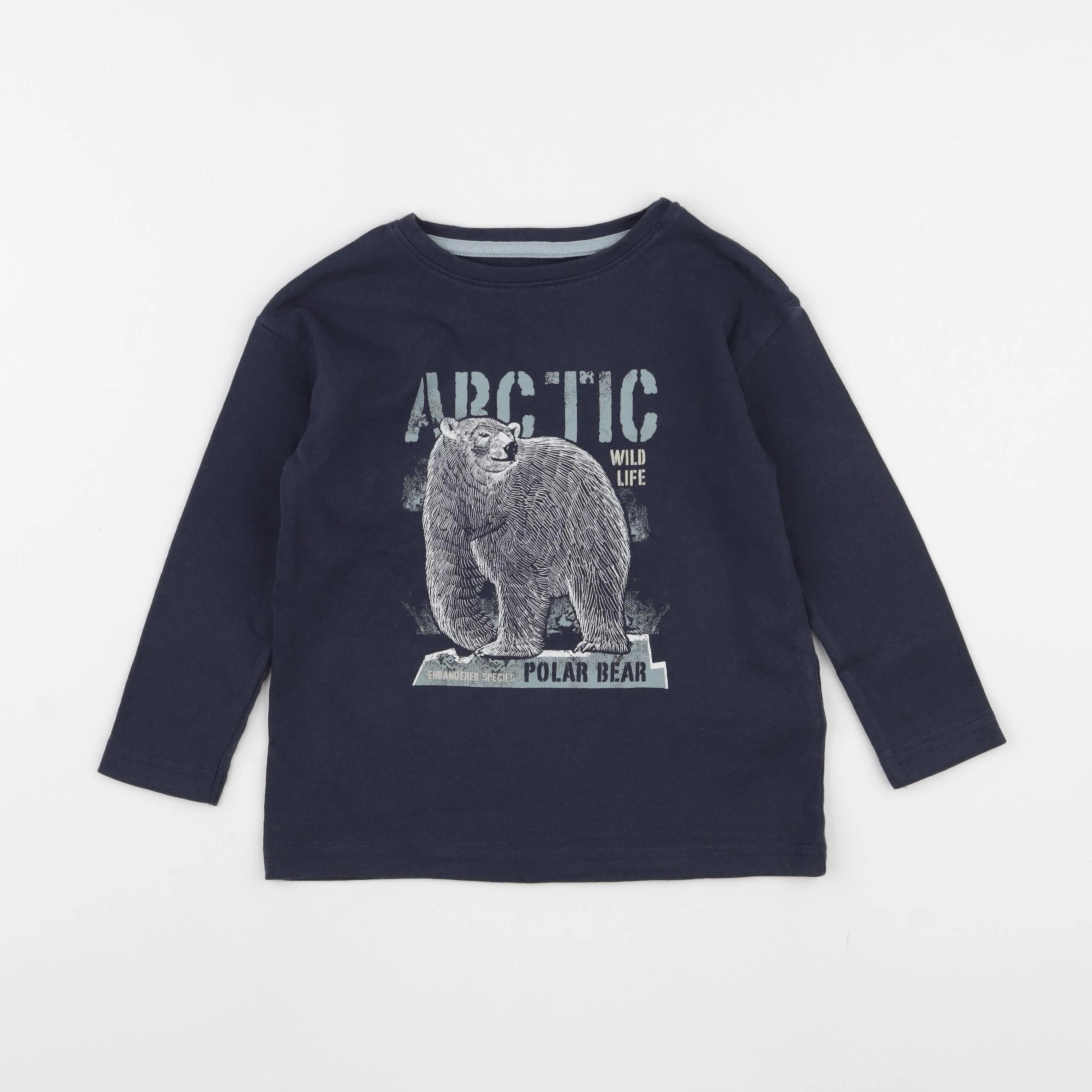 Vertbaudet - tee-shirt bleu - 3 ans