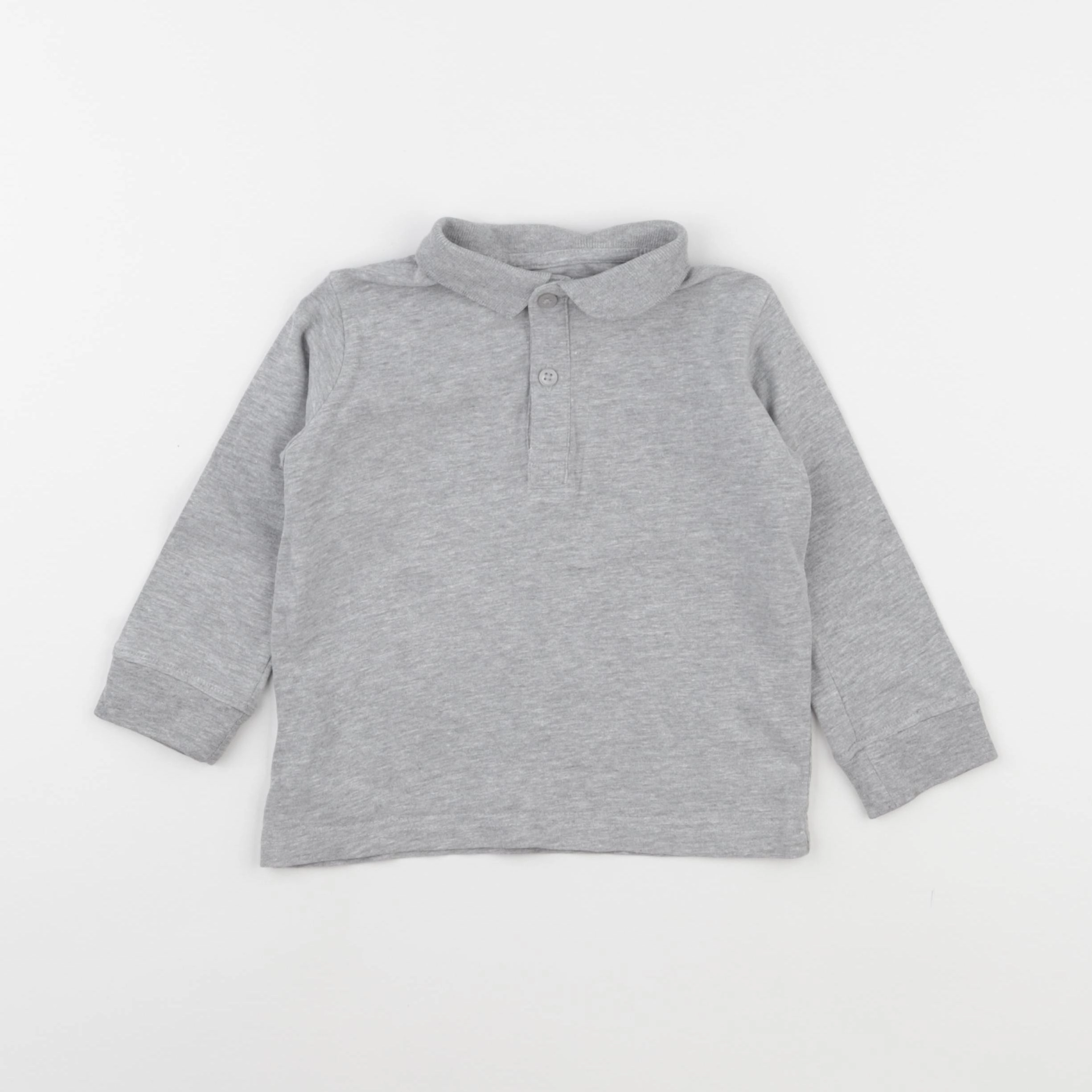 Vertbaudet - polo gris - 3 ans