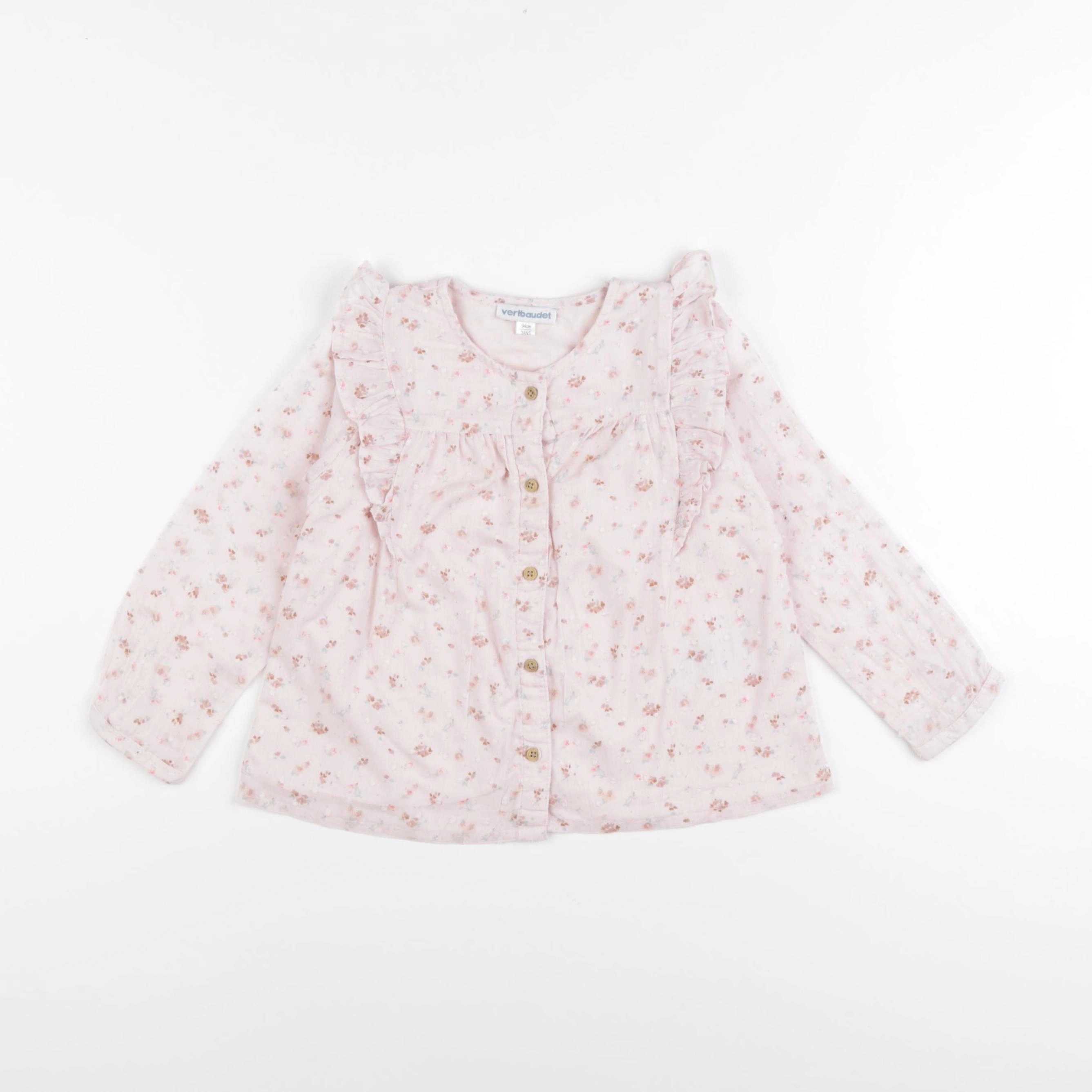 Vertbaudet - blouse rose - 3 ans