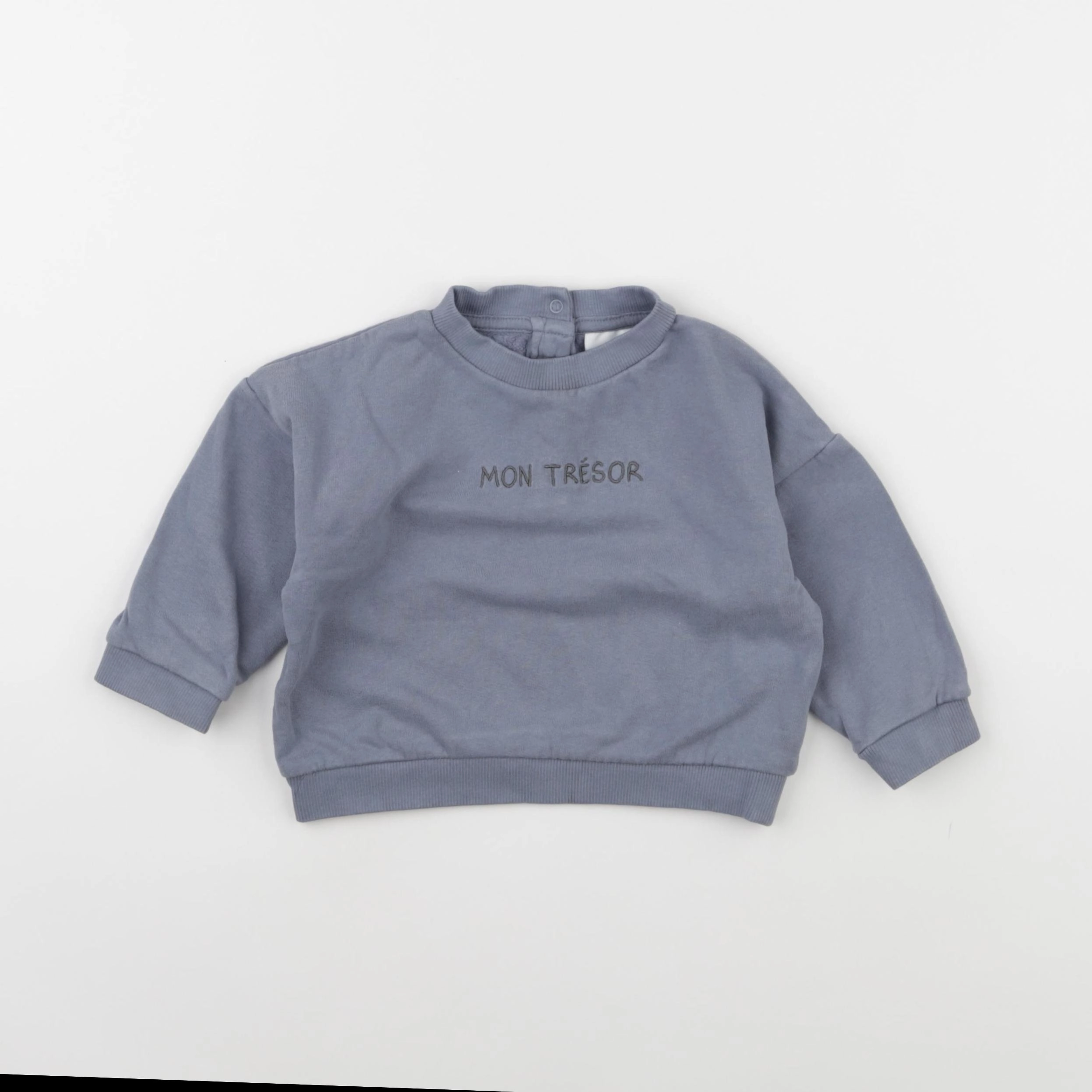 Vertbaudet - sweat bleu - 18 mois