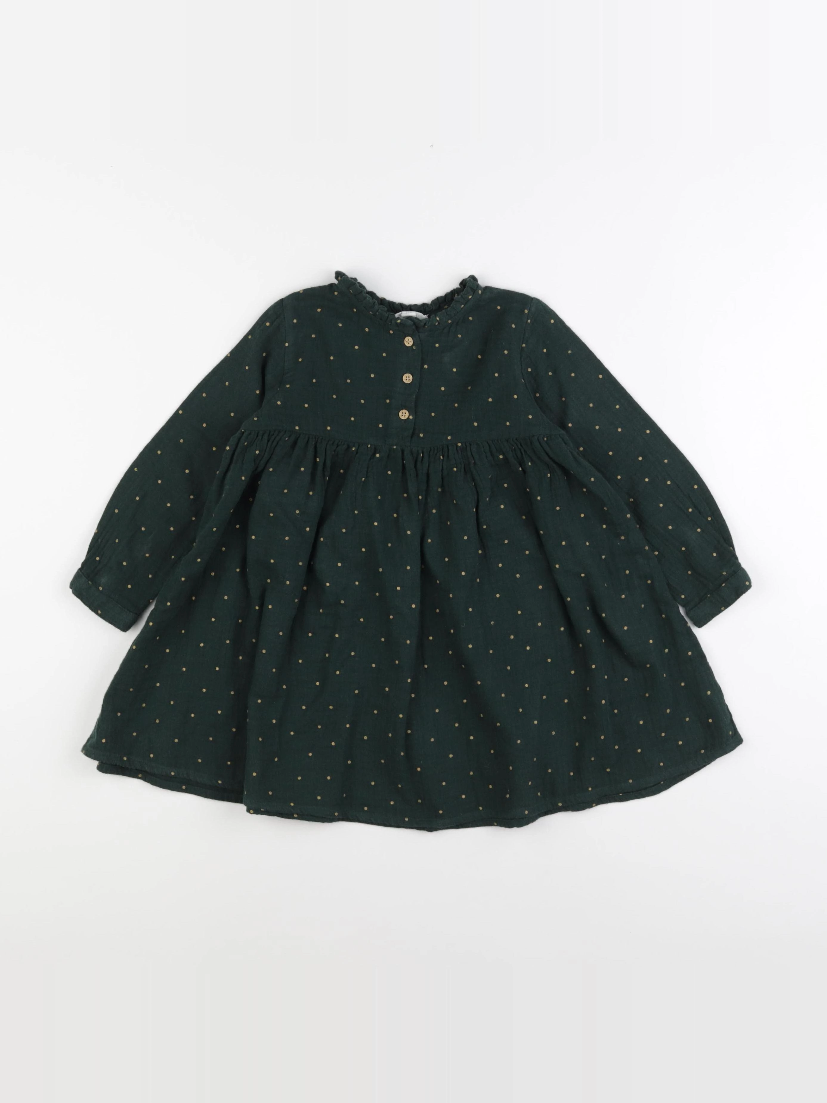 Vertbaudet - robe vert - 3 ans