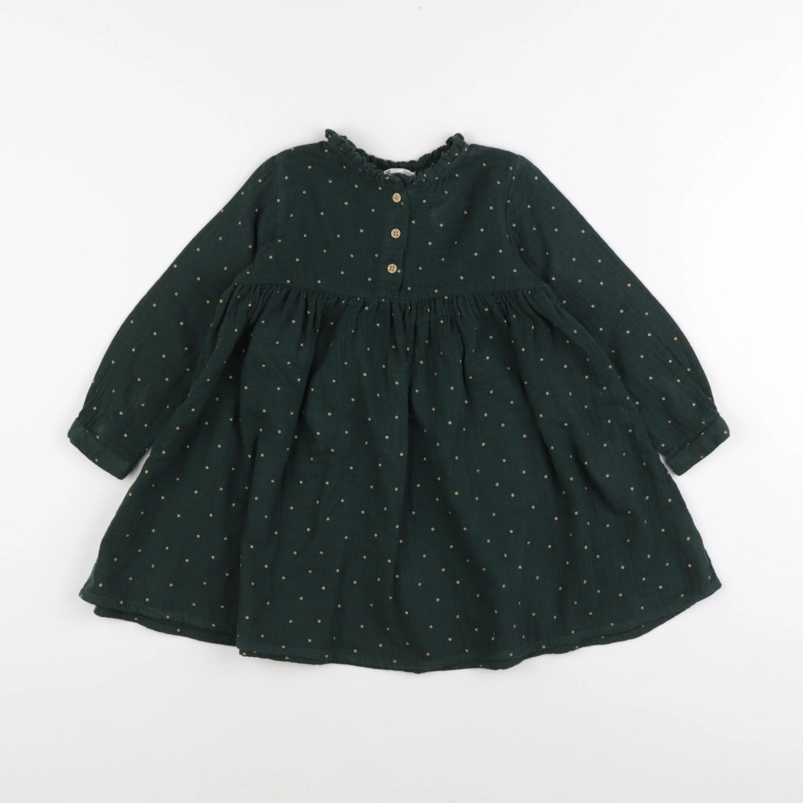 Vertbaudet - robe vert - 3 ans