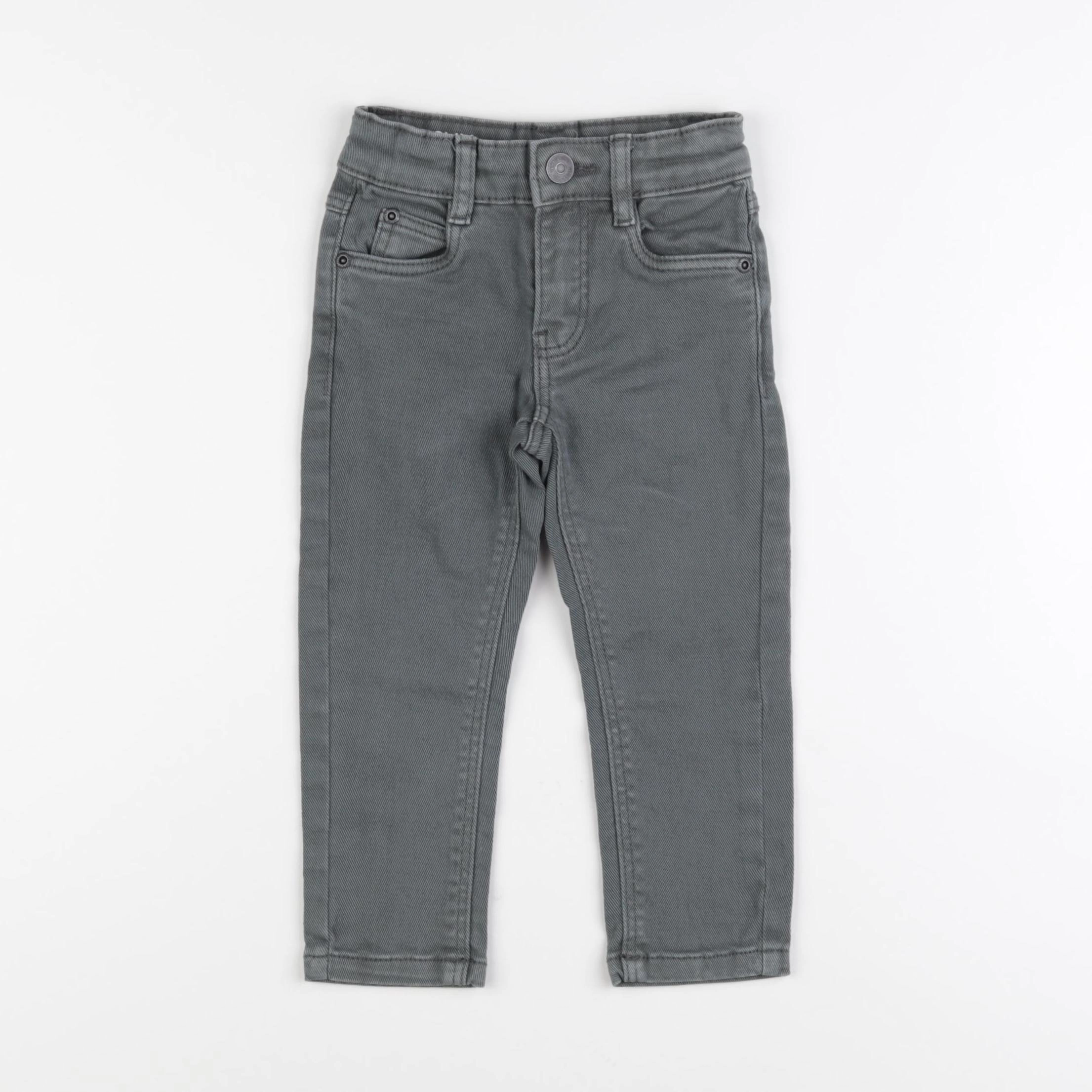 Vertbaudet - jean vert - 2 ans