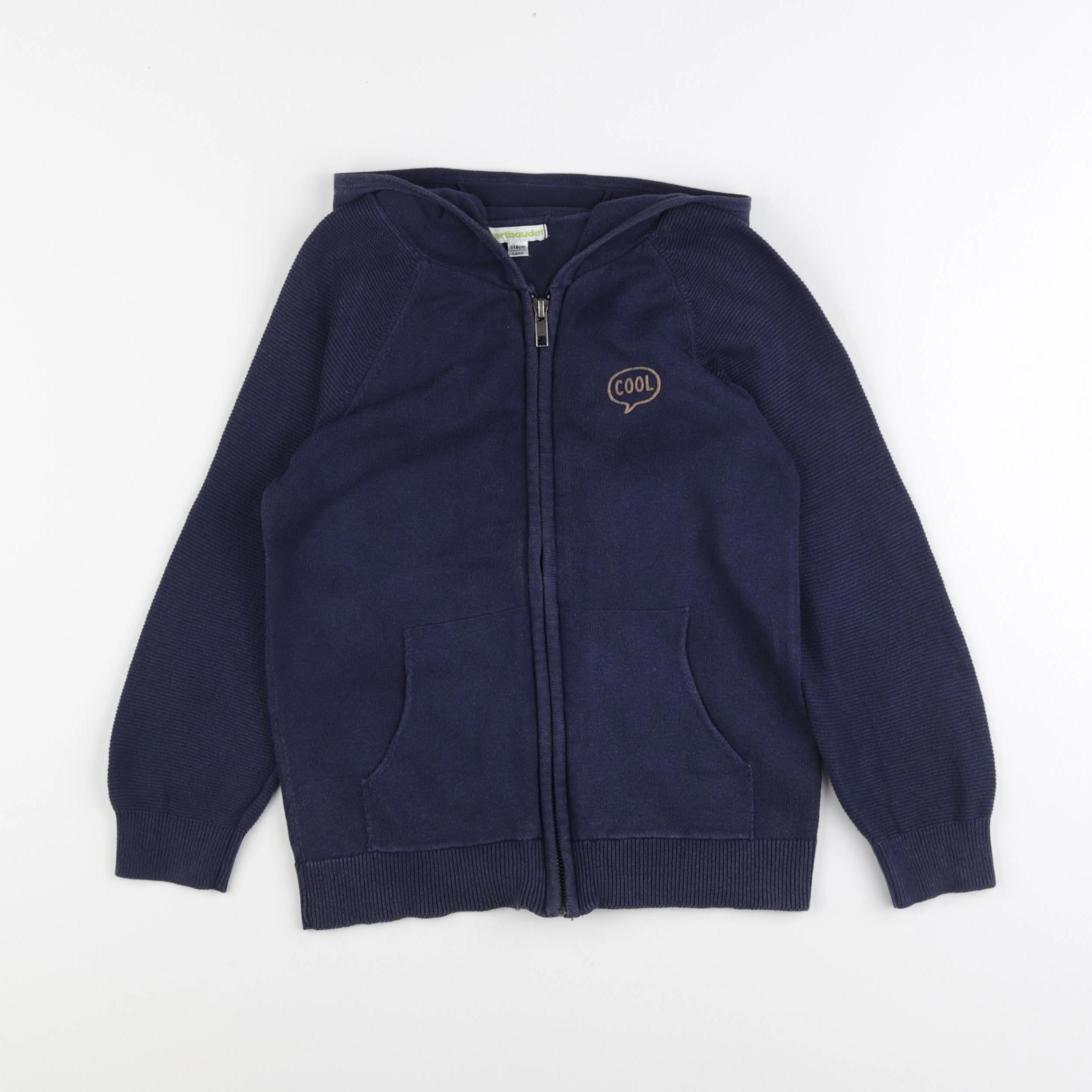 Vertbaudet - gilet bleu - 6 ans
