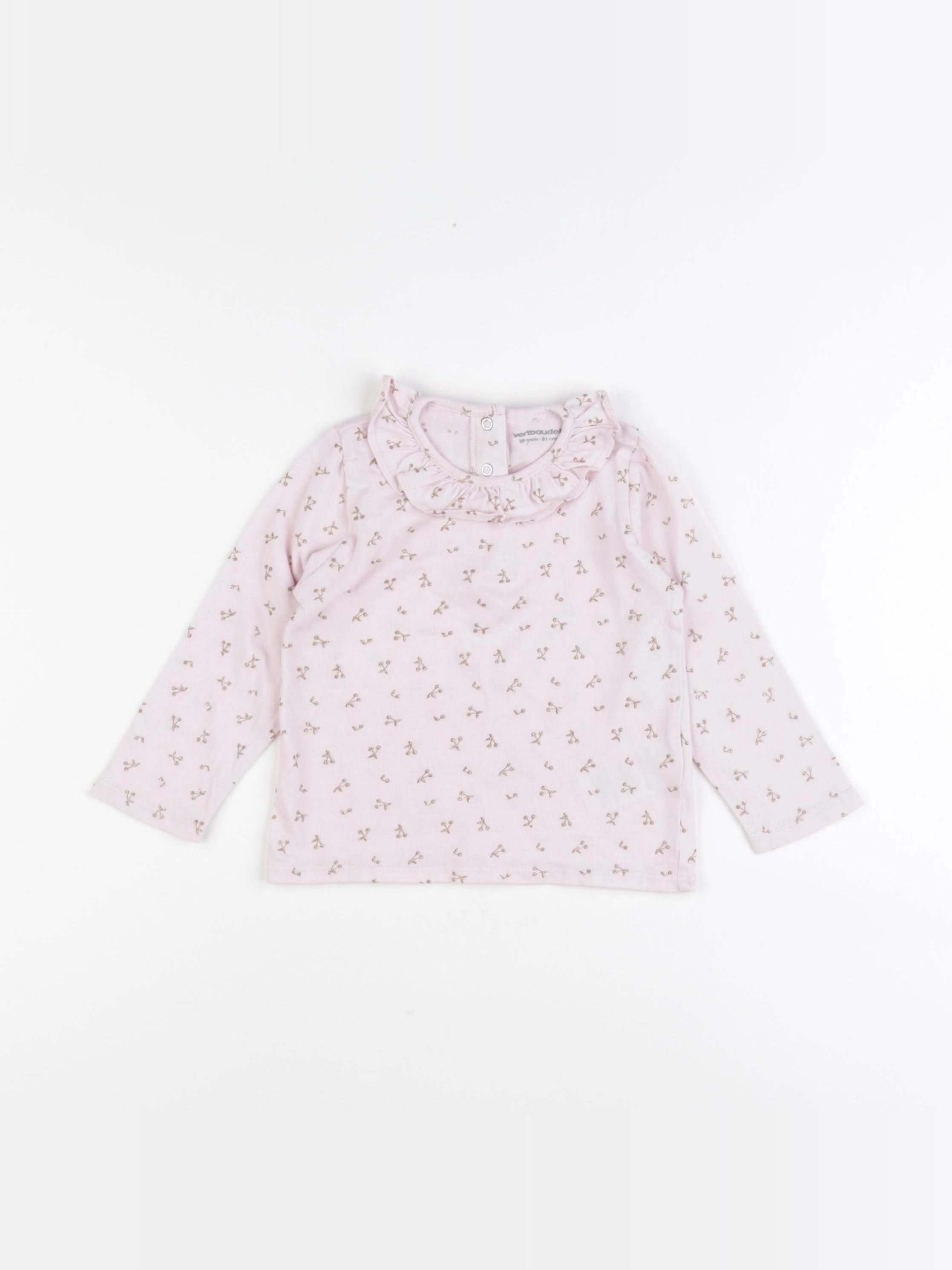 Vertbaudet - tee-shirt rose - 18 mois