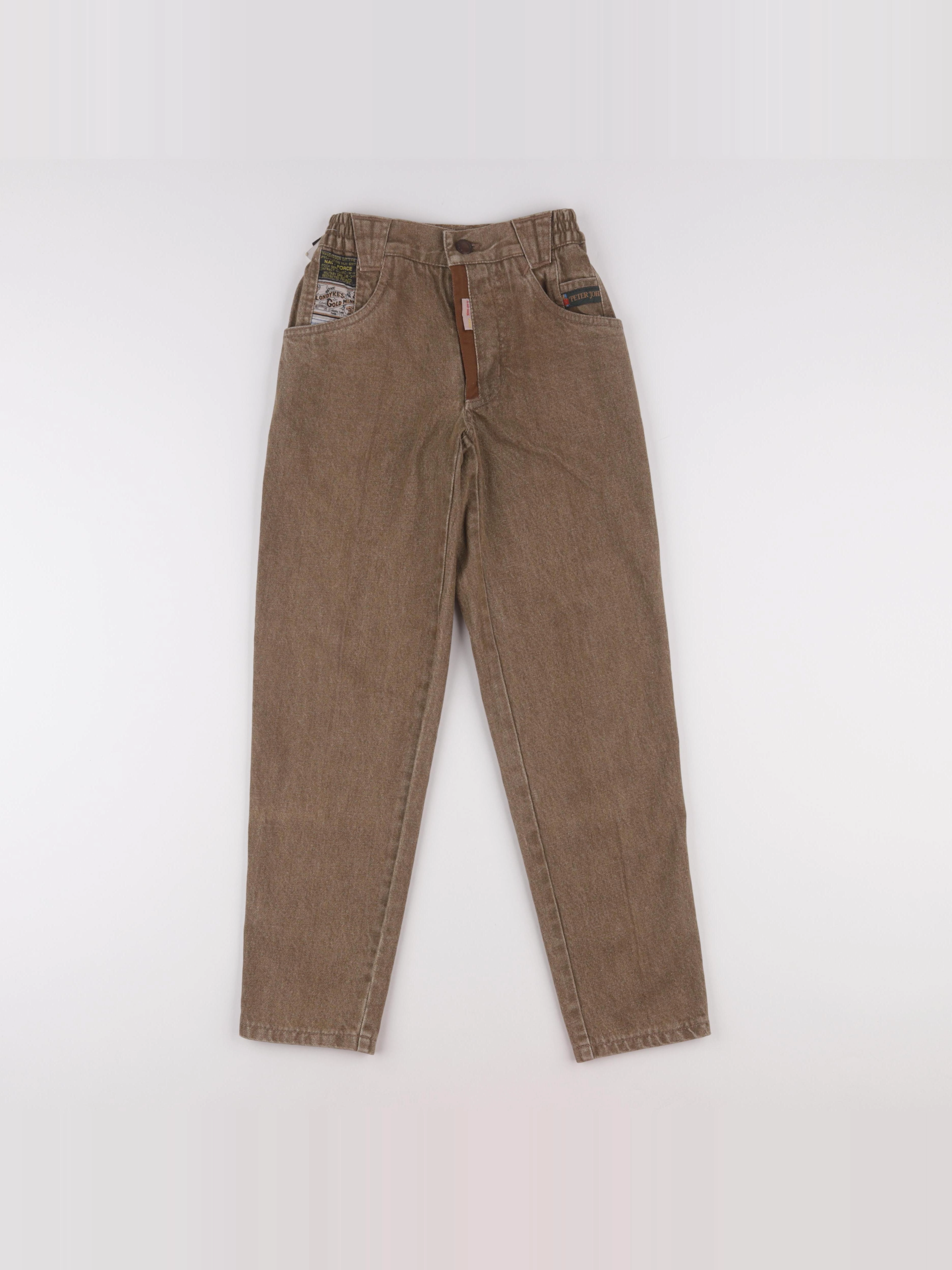 Vintage - jean marron - 6/7 ans