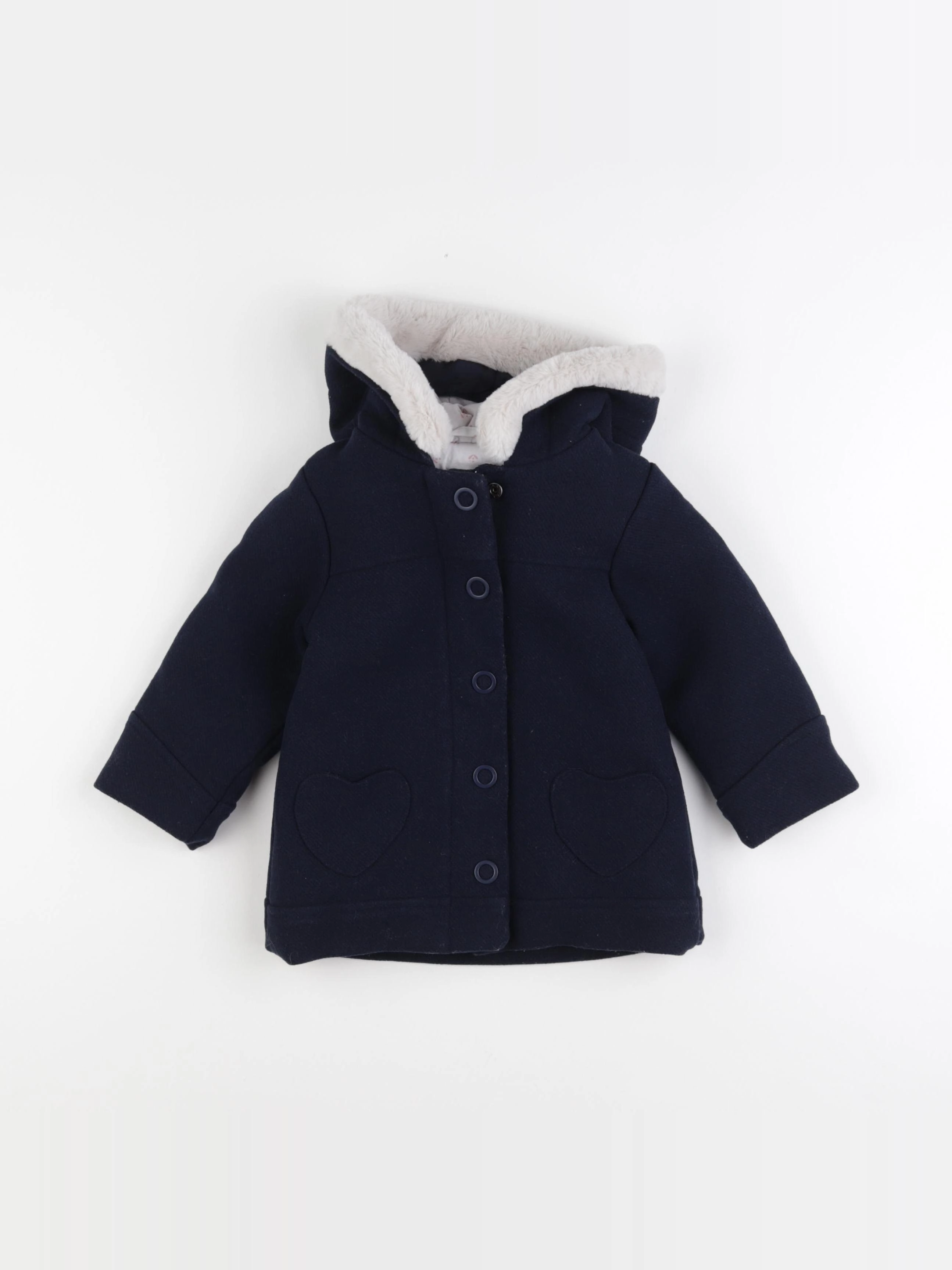 Vertbaudet - manteau bleu - 18 mois