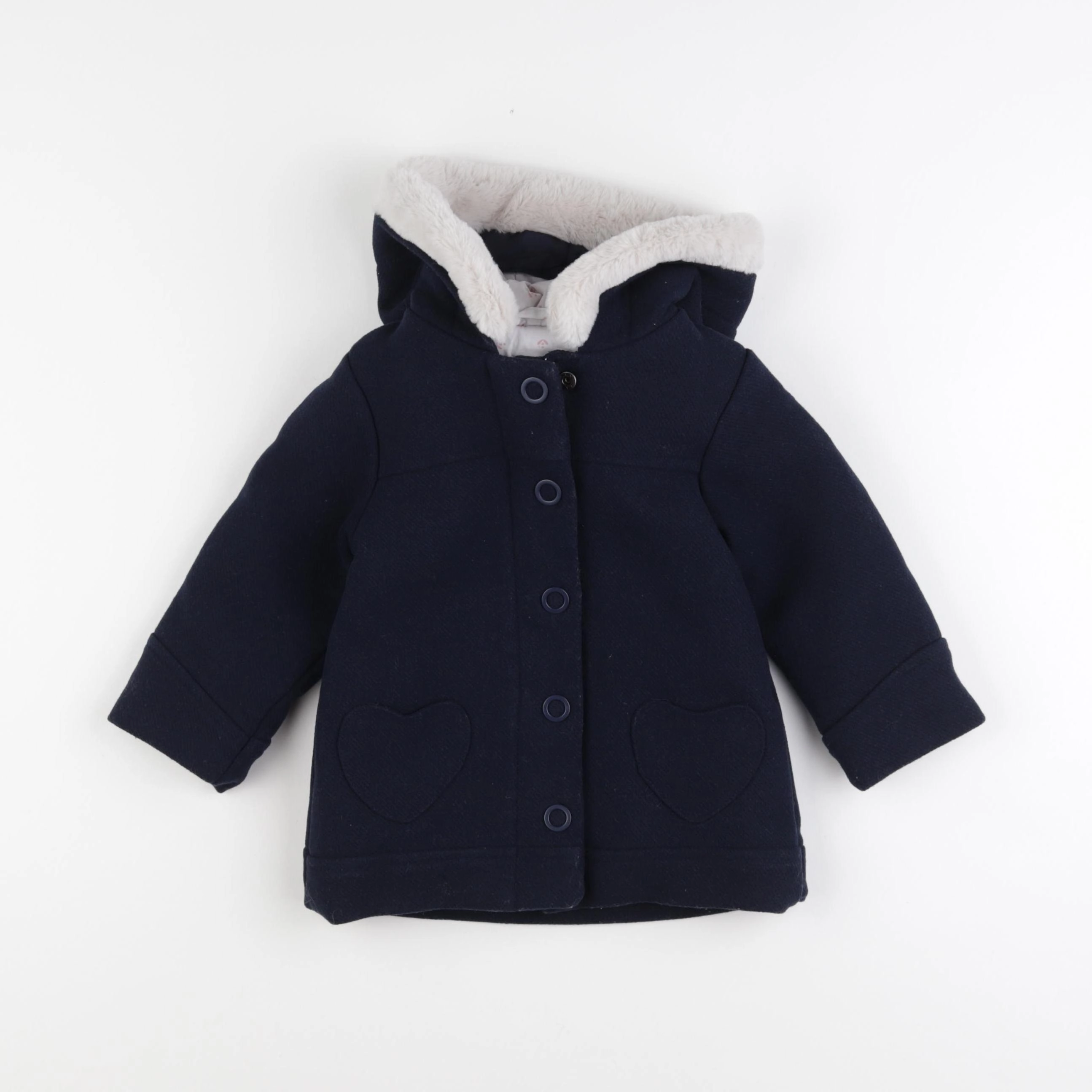 Vertbaudet - manteau bleu - 18 mois