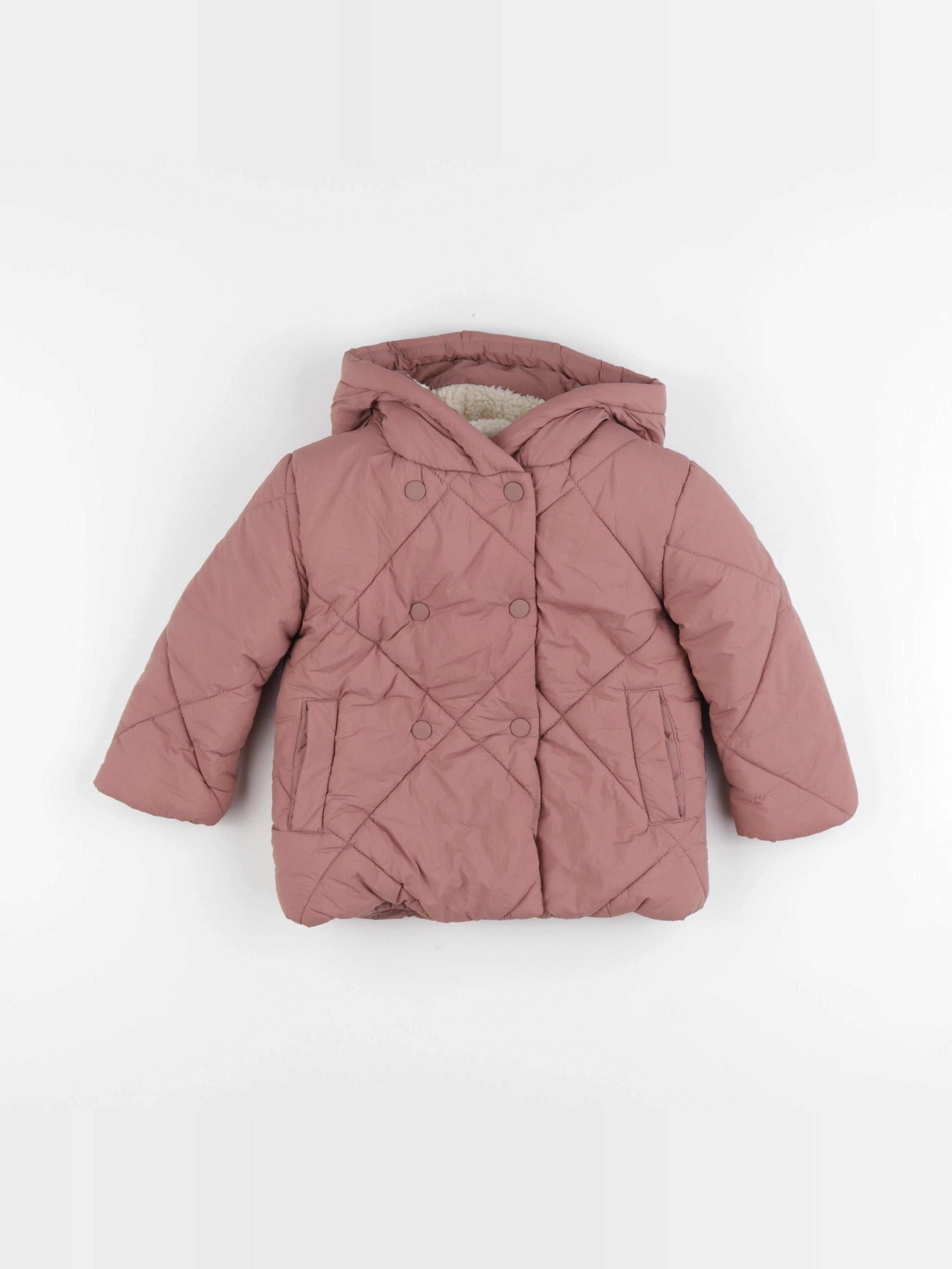 Vertbaudet - doudoune rose - 3 ans