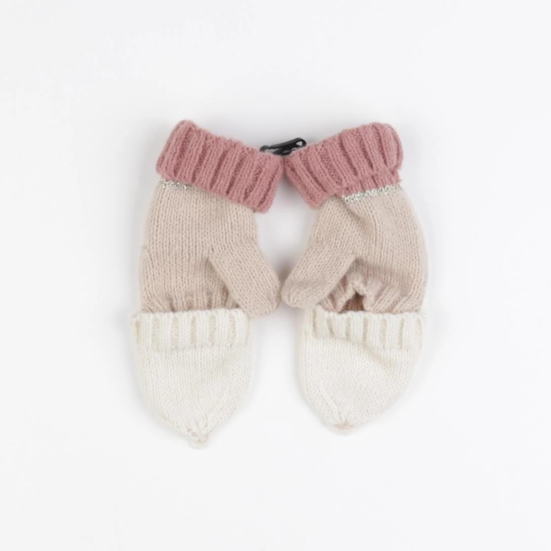 Vertbaudet - moufles beige - 2/3 ans