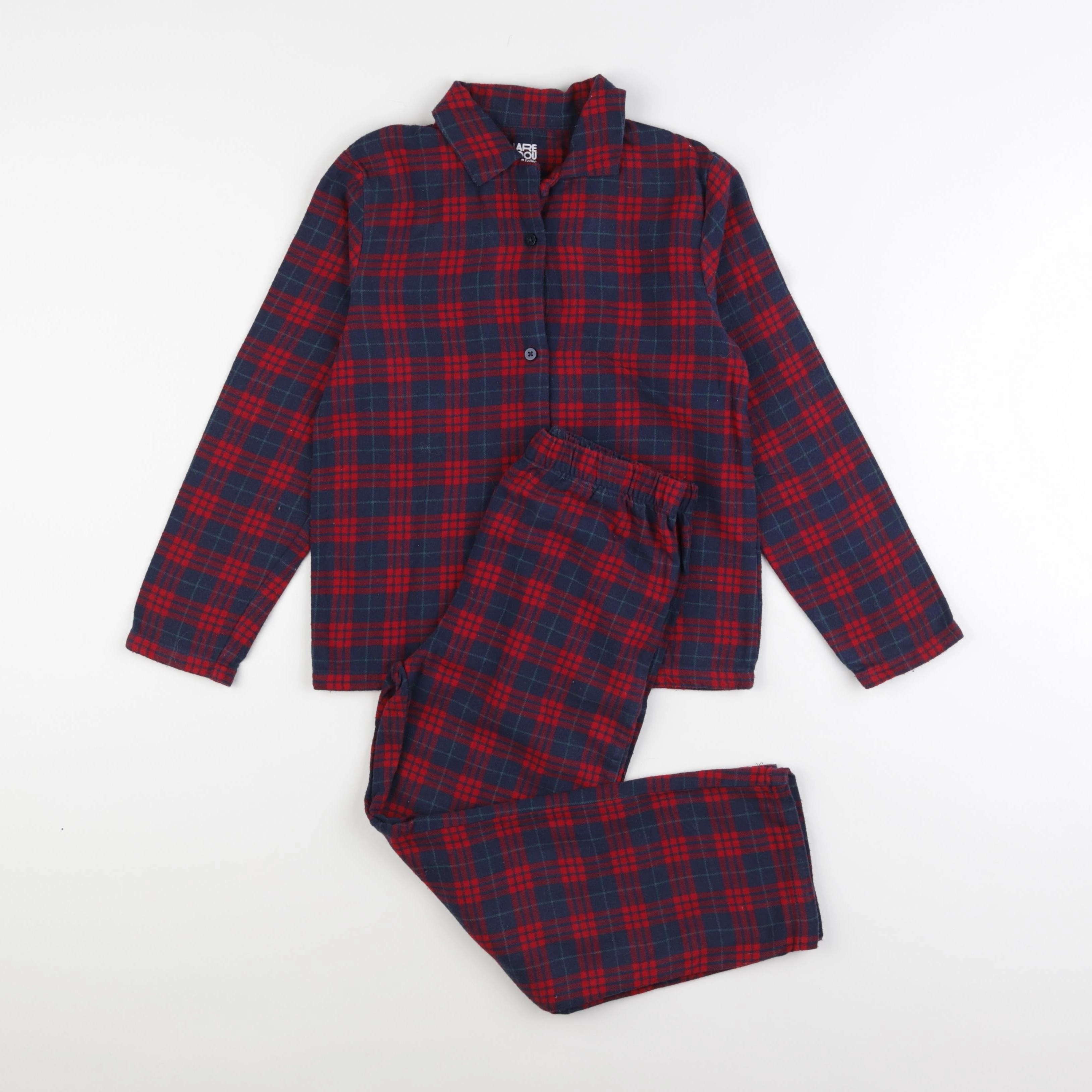 La Redoute - pyjama coton bleu, rouge - 8 ans