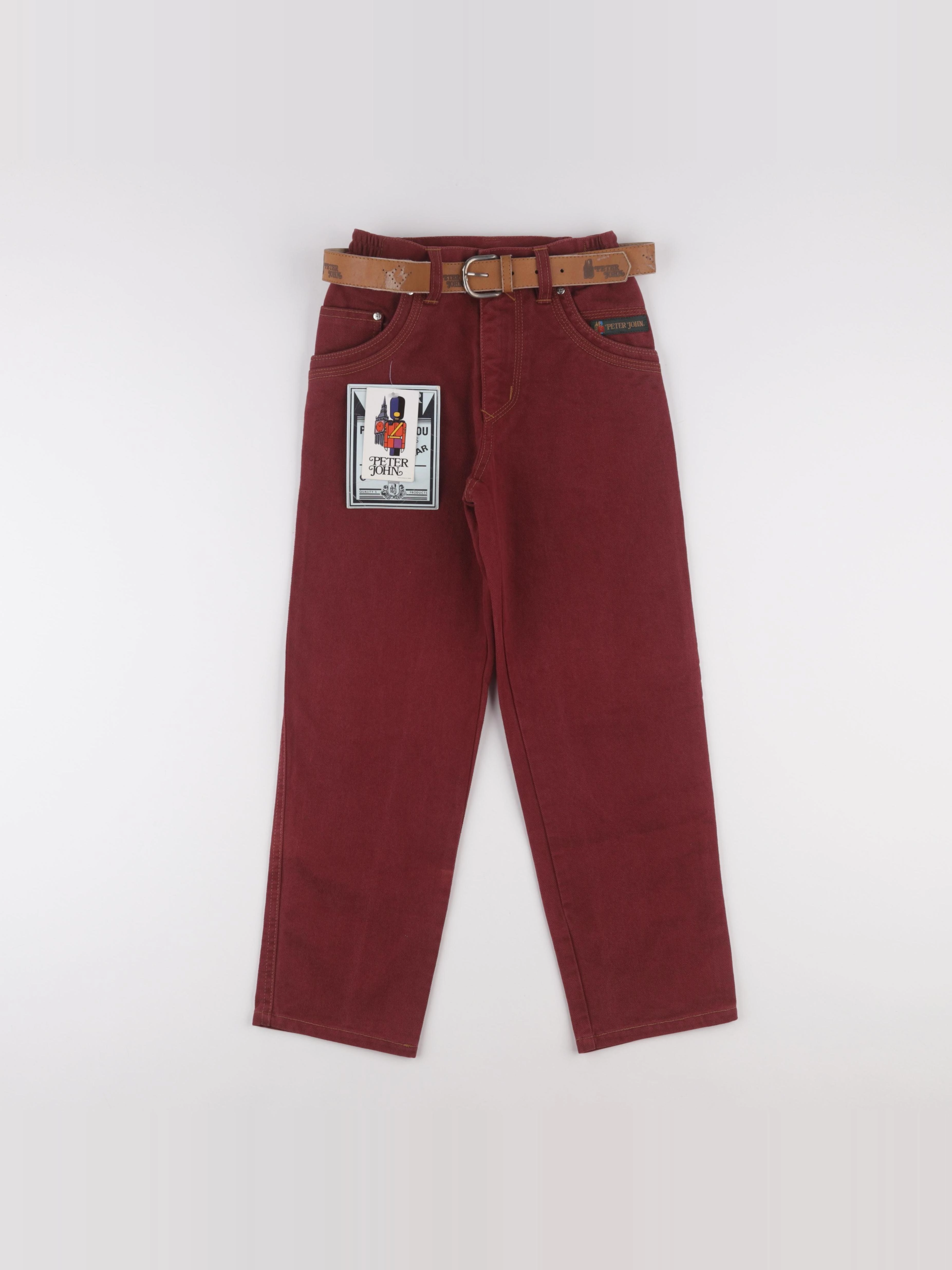 Vintage - jean rouge - 7 ans