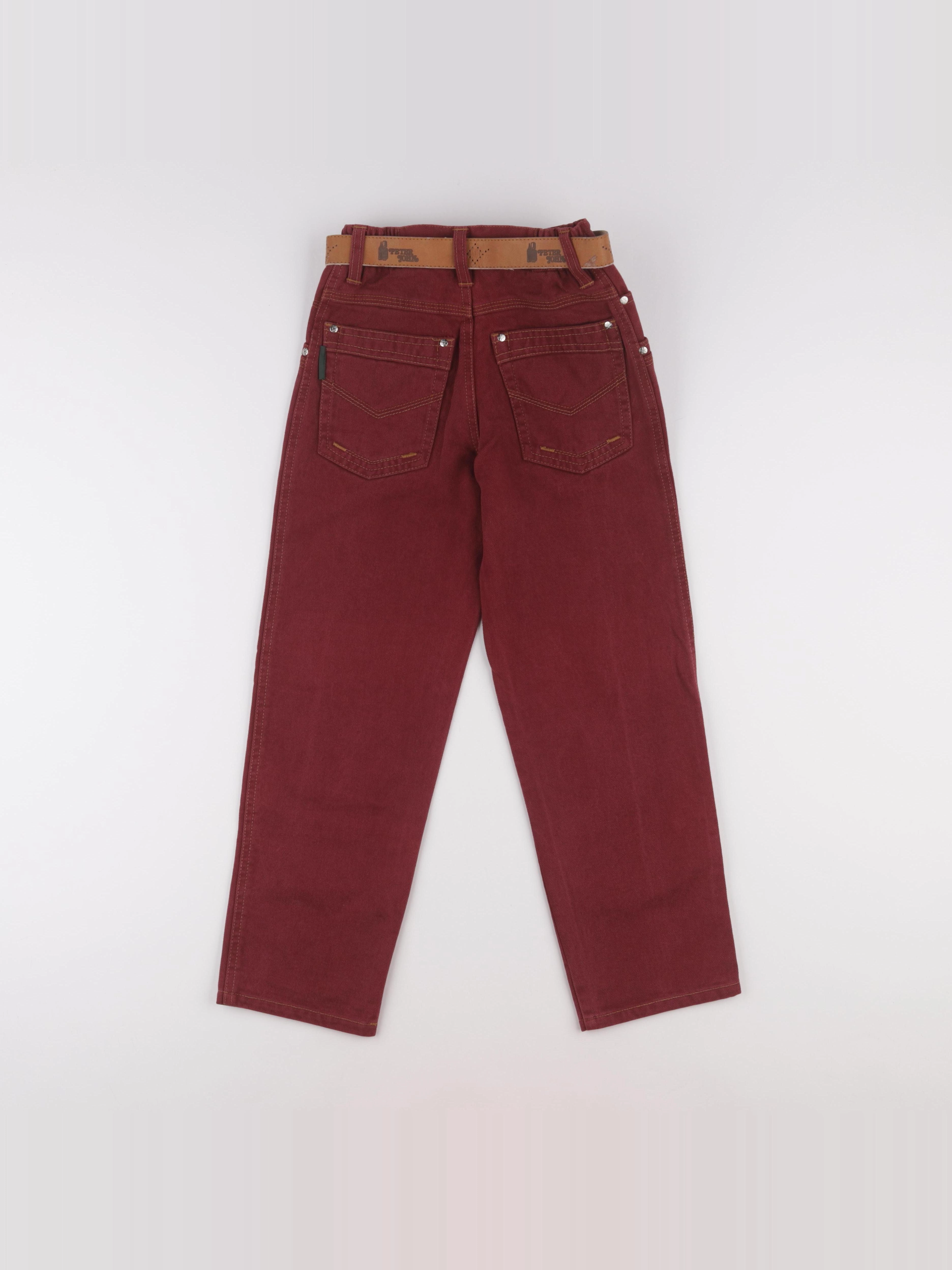Vintage - jean rouge - 7 ans