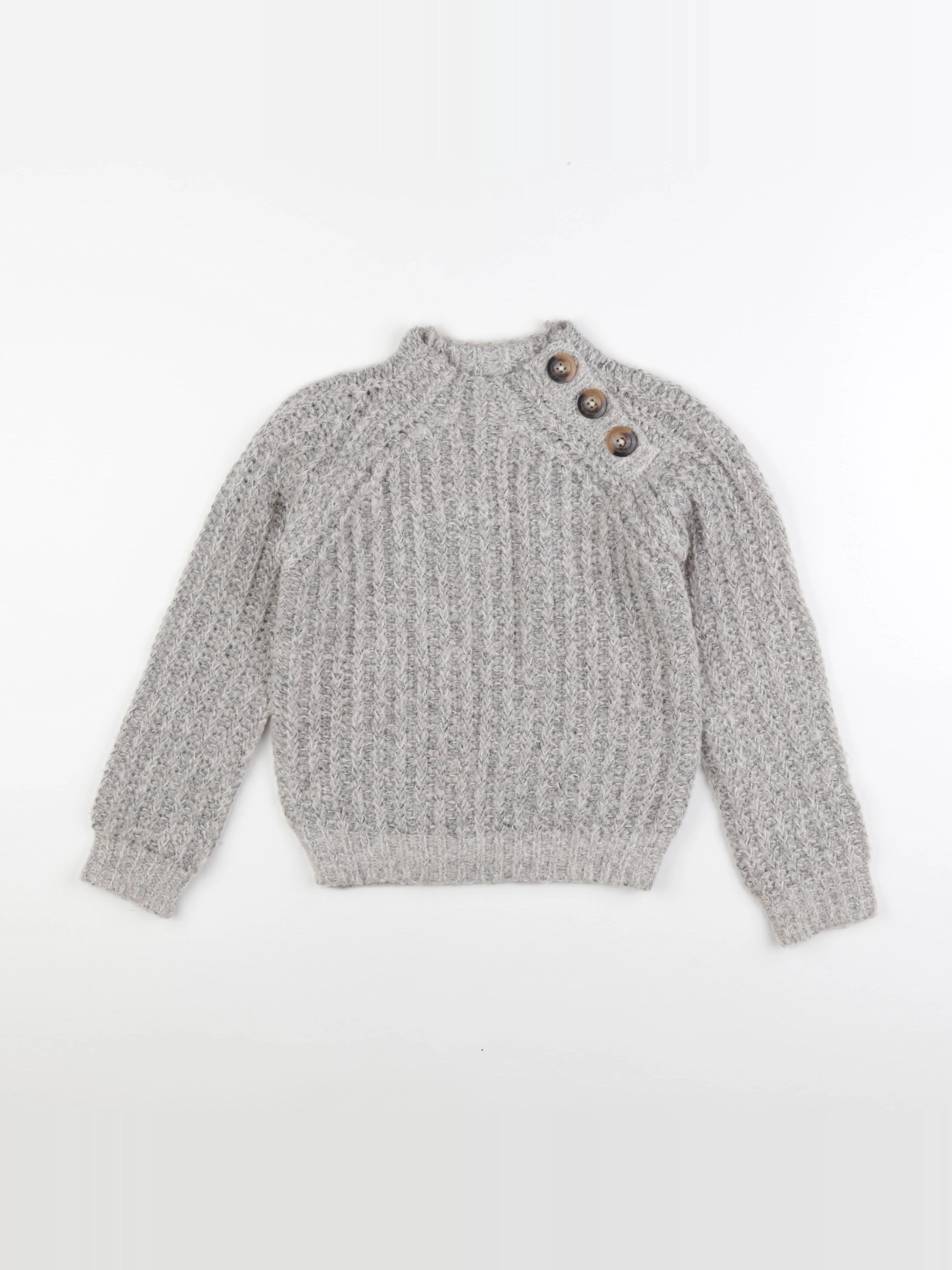 La Redoute - pull gris - 8 ans
