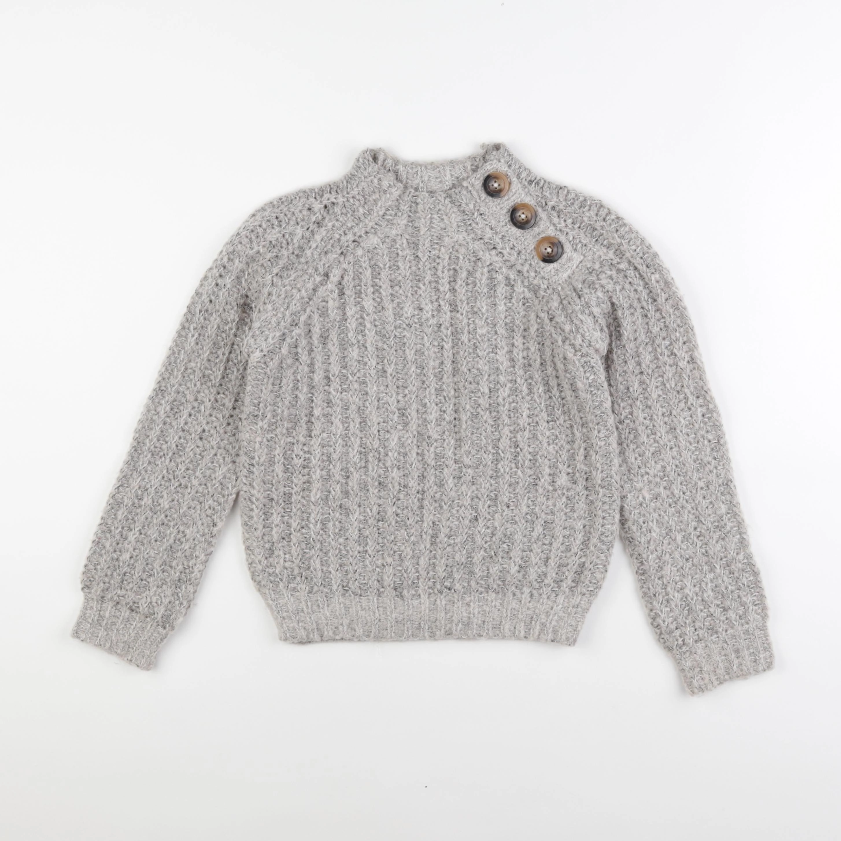 La Redoute - pull gris - 8 ans