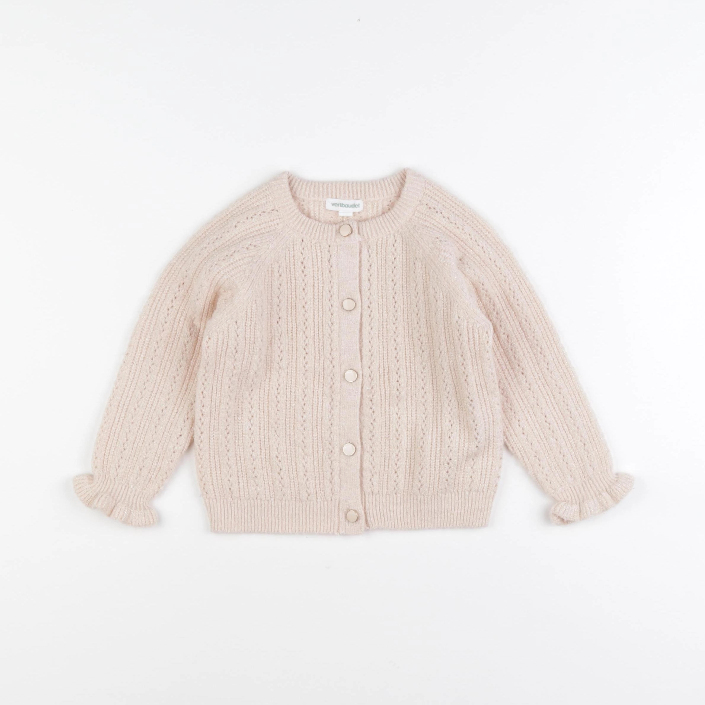 Vertbaudet - gilet rose - 2 ans