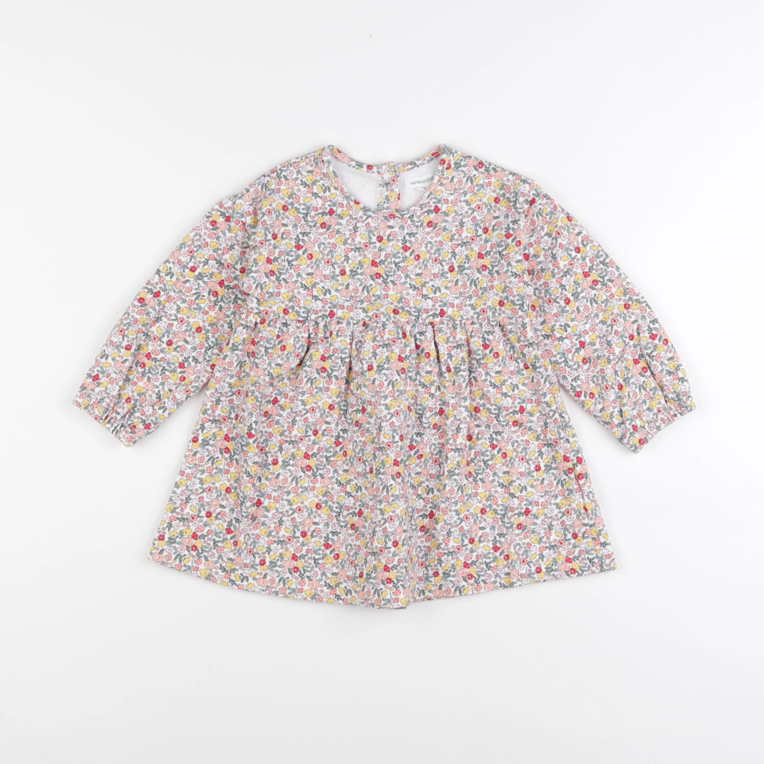 Vertbaudet - robe multicolore - 2 ans