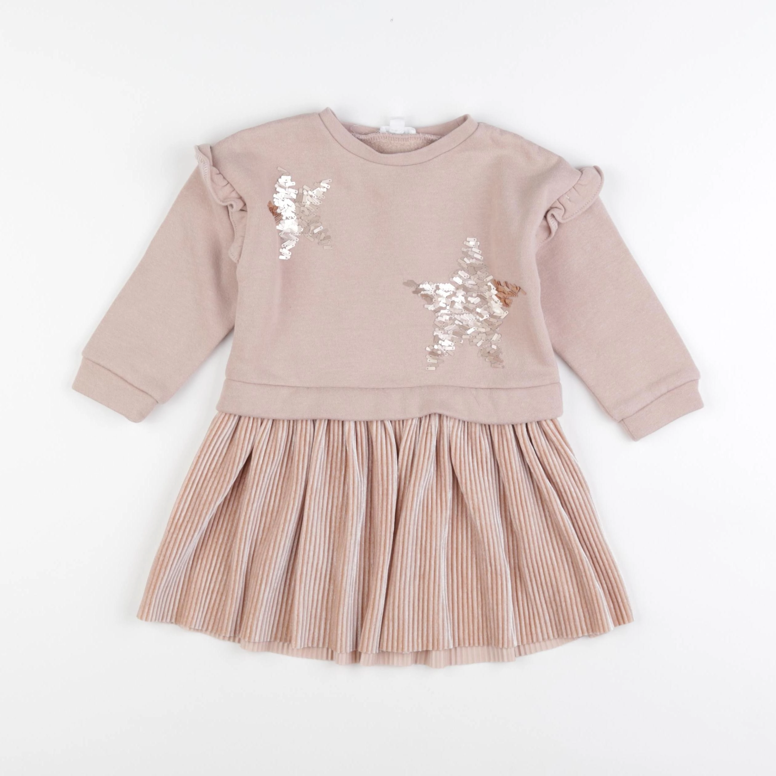 Vertbaudet - robe beige - 2 ans