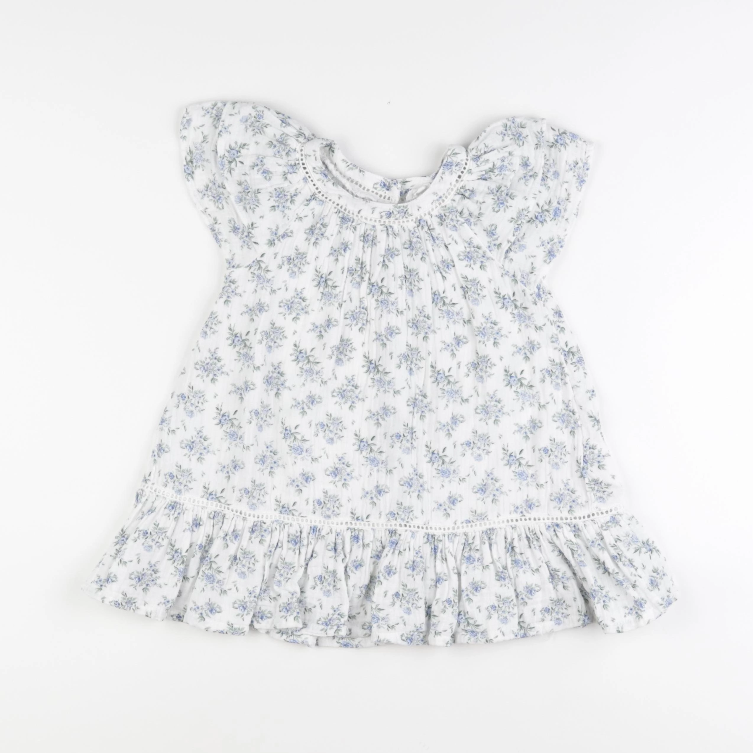 Vertbaudet - robe bleu - 24 mois