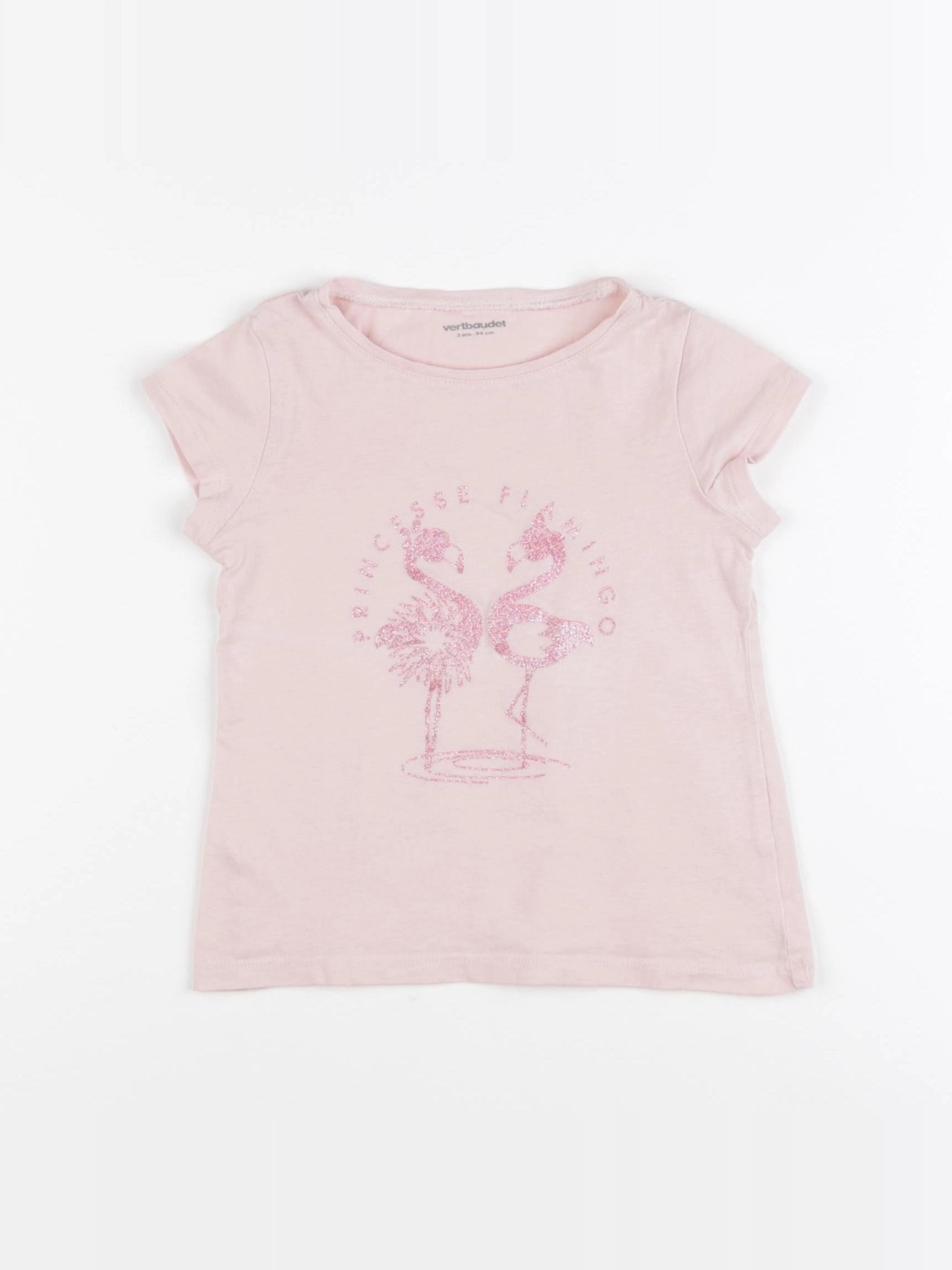 Vertbaudet - tee-shirt rose - 3 ans