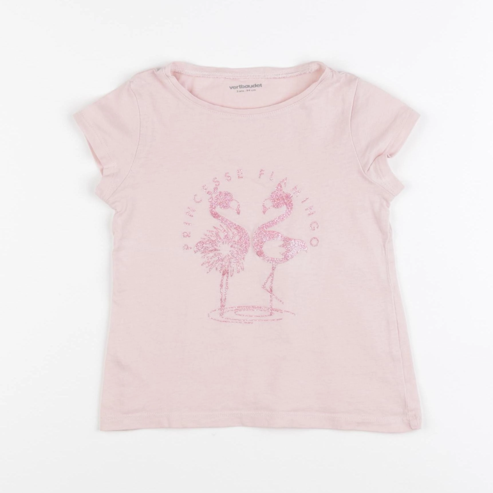 Vertbaudet - tee-shirt rose - 3 ans