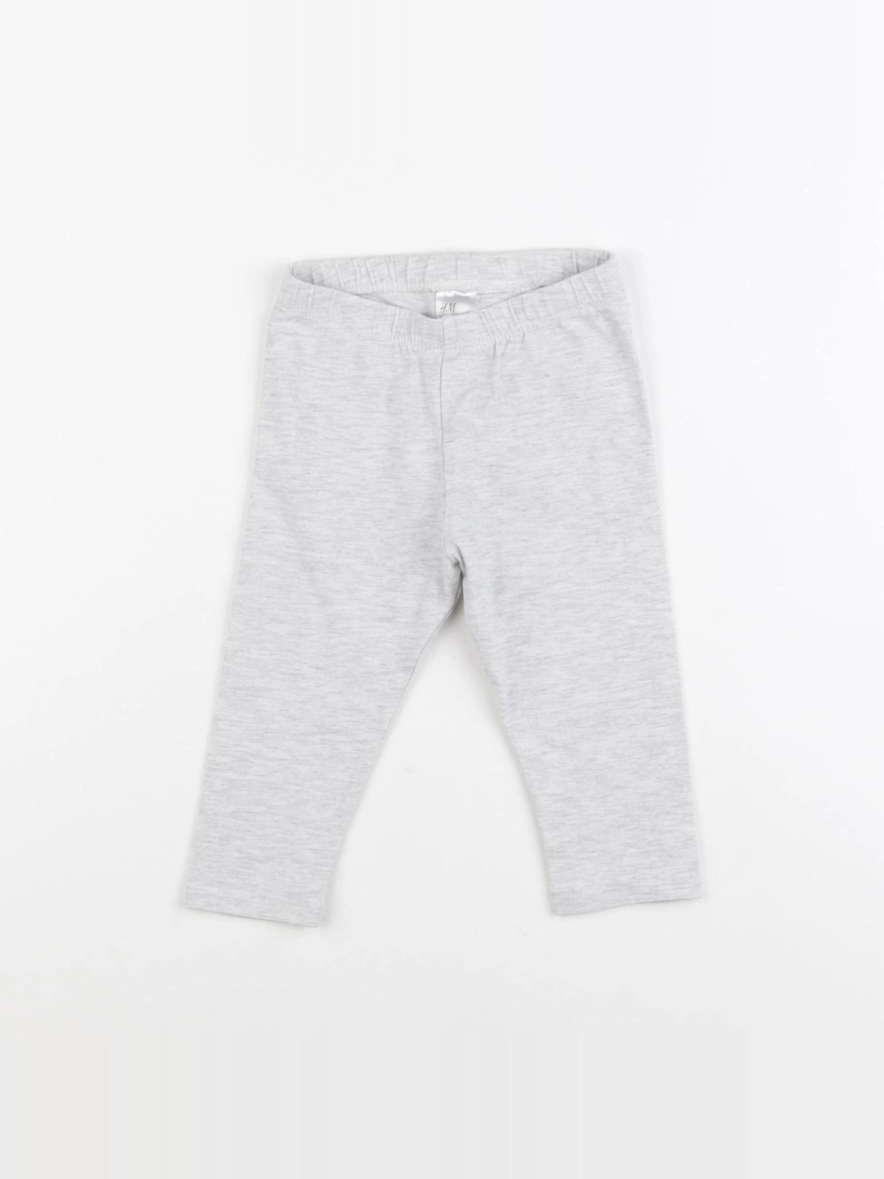H&M - legging gris - 9/12 mois