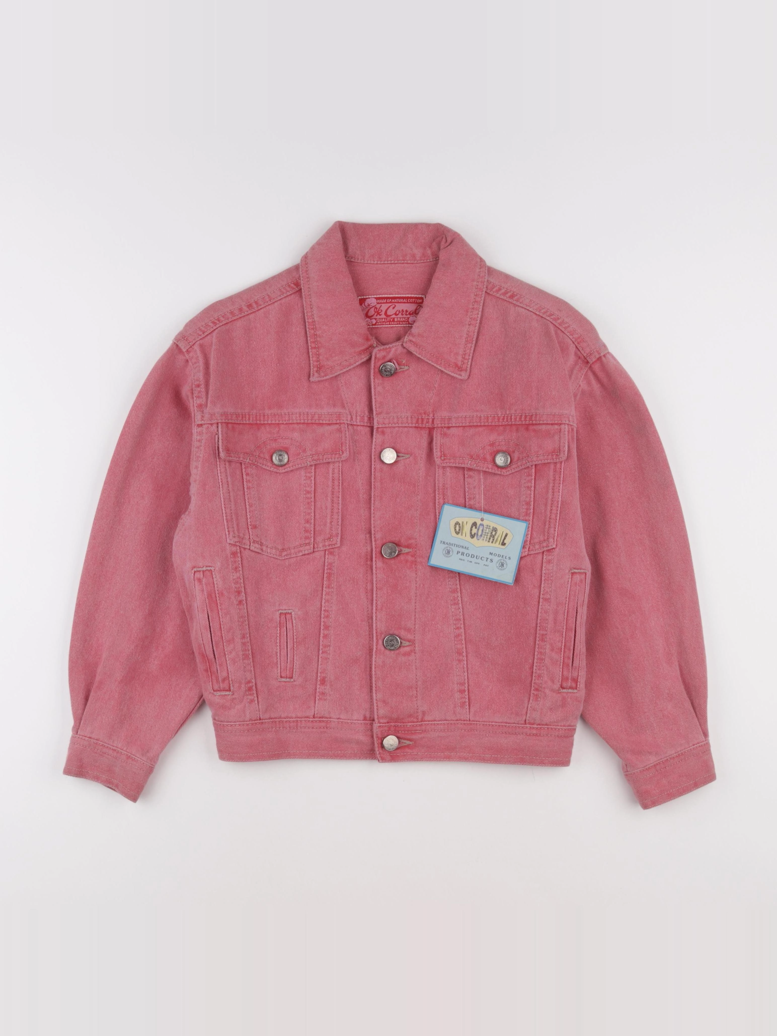 Vintage - veste rose - 10 ans