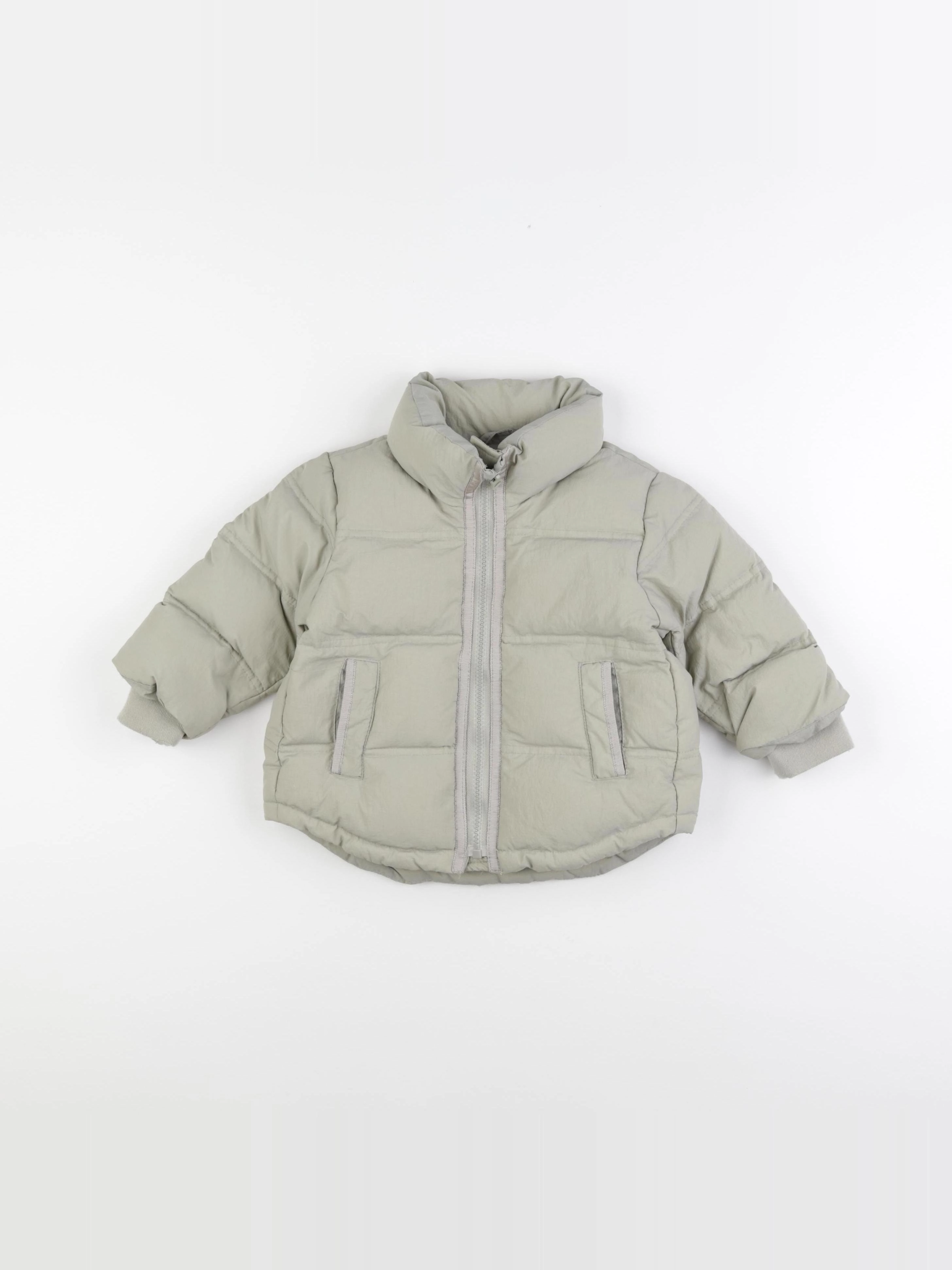 Zara - doudoune vert - 9/12 mois