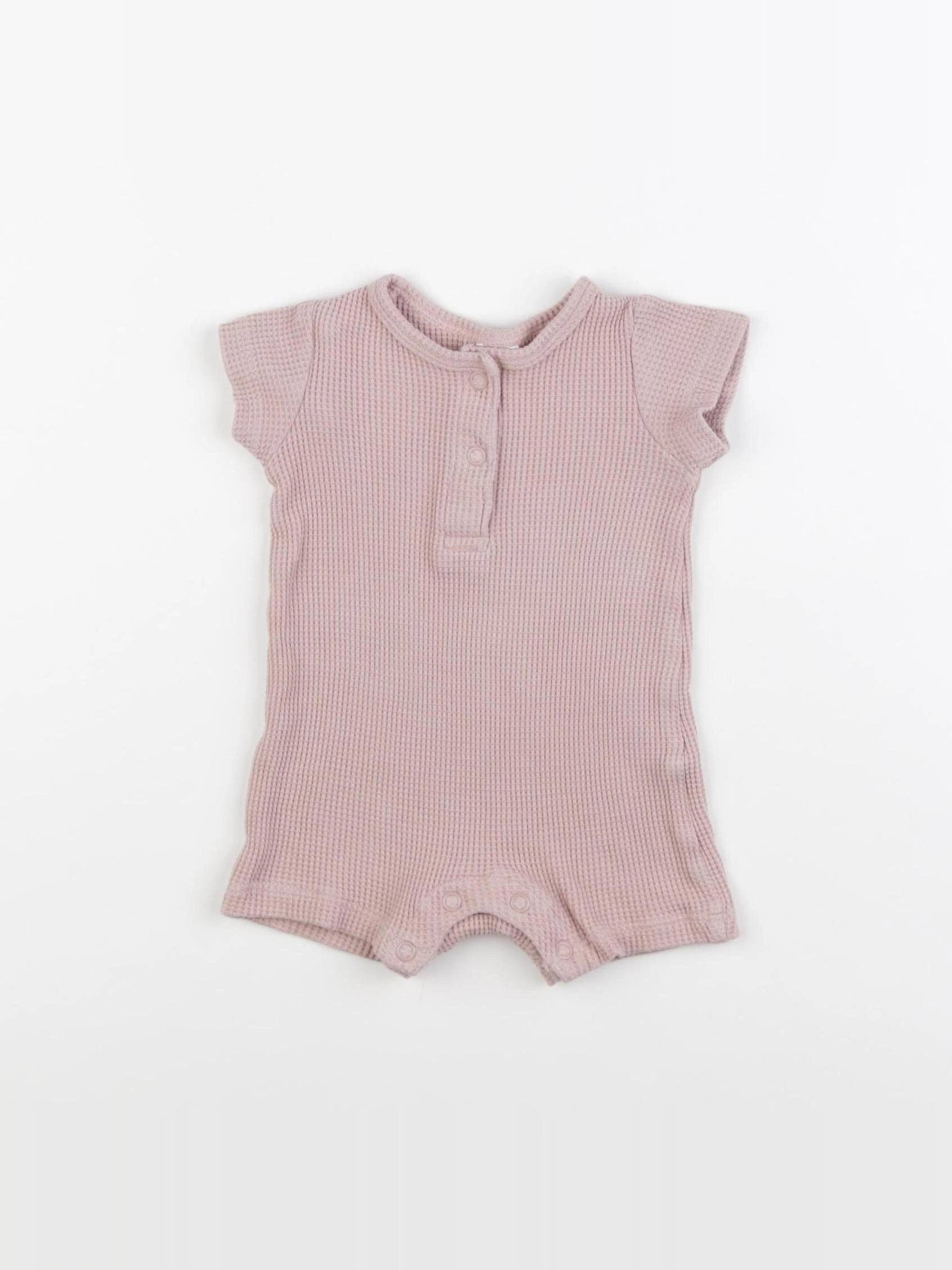 H&M - combinaison rose - 1/2 mois