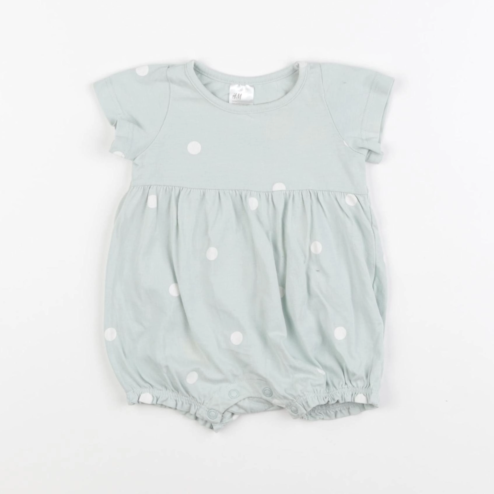 H&M - combinaison vert - 1/2 mois