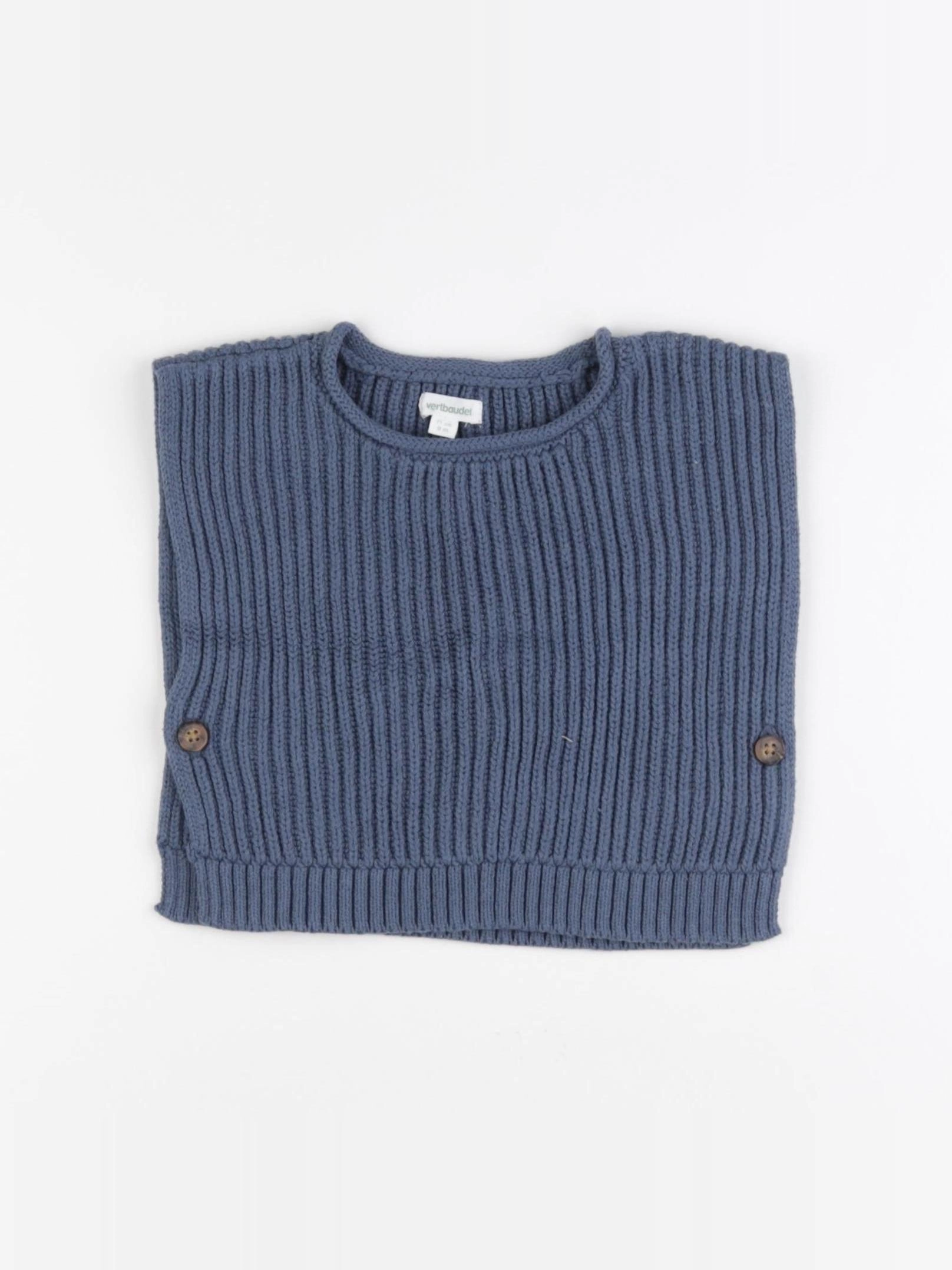 Vertbaudet - pull bleu - 9 mois